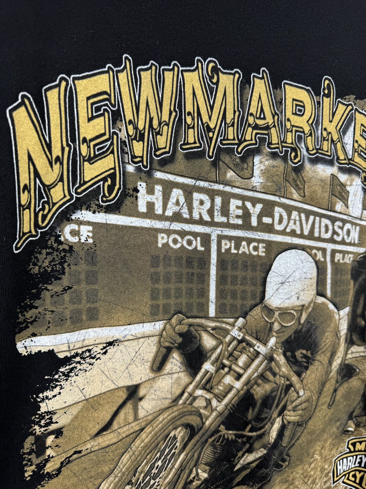Harley Davidson Harley Davidson Skull Graphic TShirt Newmarket England Black Size US M / EU 48-50 / 2 - 15 Thumbnail