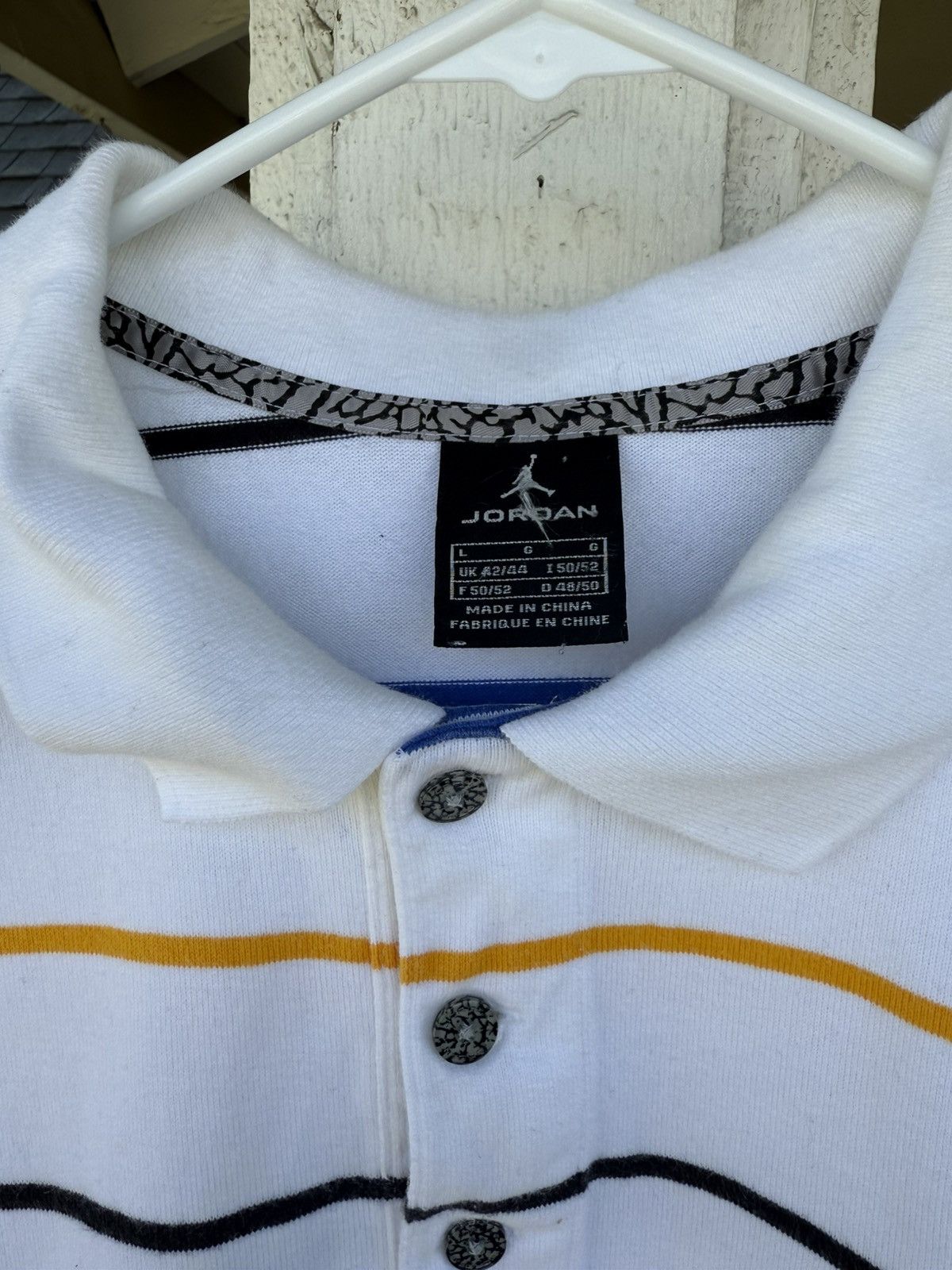 Japanese Brand × Jordan Brand × Vintage vintage jordan cement polo shirt Size US L / EU 52-54 / 3 - 3 Thumbnail