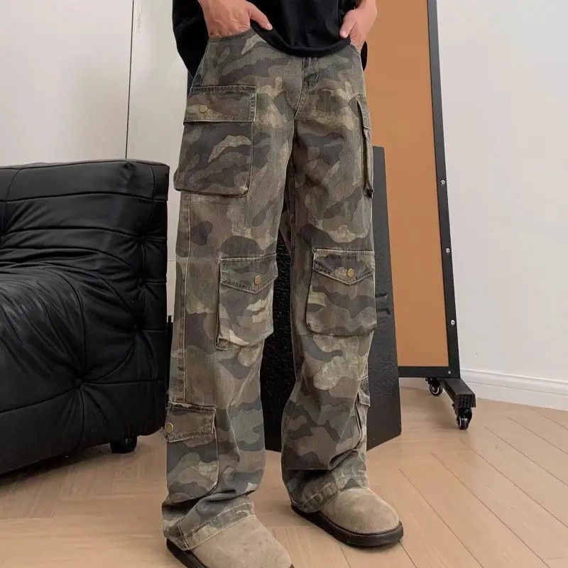 Japanese Brand × Jean Retro camouflage loose pocket jeans Size US 32 / EU 48 - 4 Thumbnail