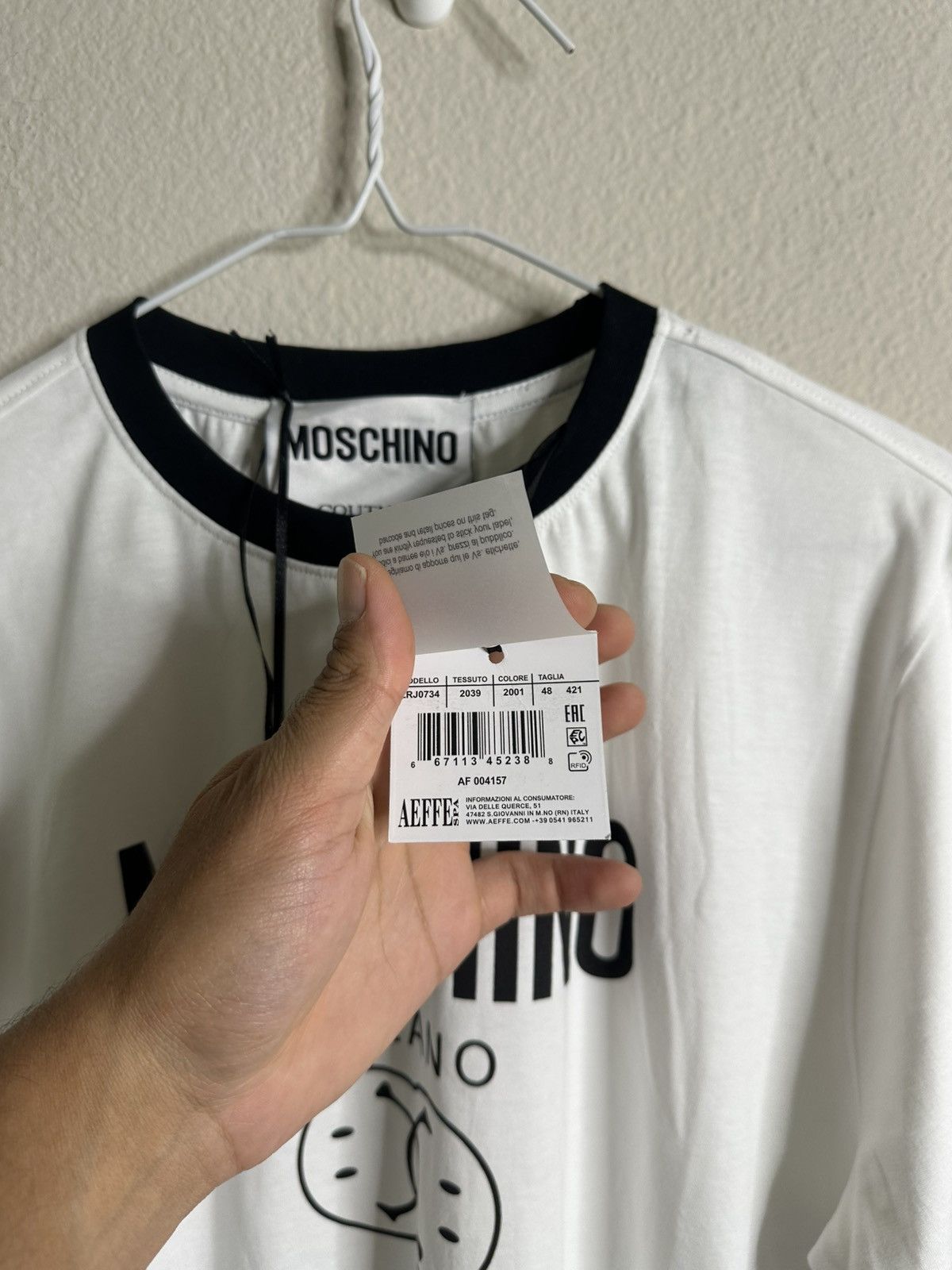 Moschino Moschino Couture White Double Smiley T-Shirt Size US M / EU 48-50 / 2 - 8 Thumbnail