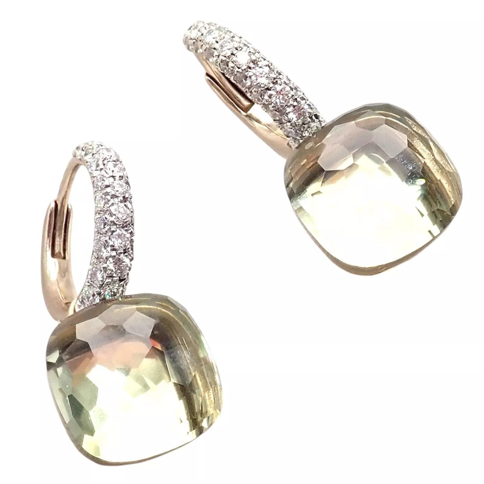 Pomellato Pomellato Nudo 18k Diamond Prasiolite Earrings Size ONE SIZE - 5 Thumbnail