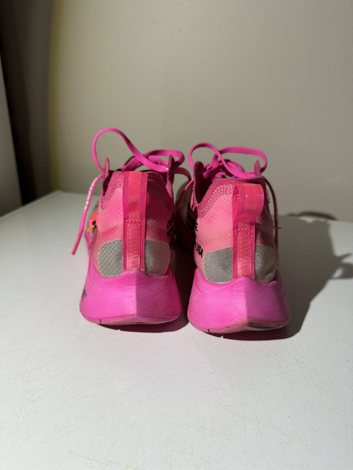 Nike × Off-White Nike x OFF WHITE Zoom Fly Pink Size US 9.5 / EU 42-43 - 10 Thumbnail
