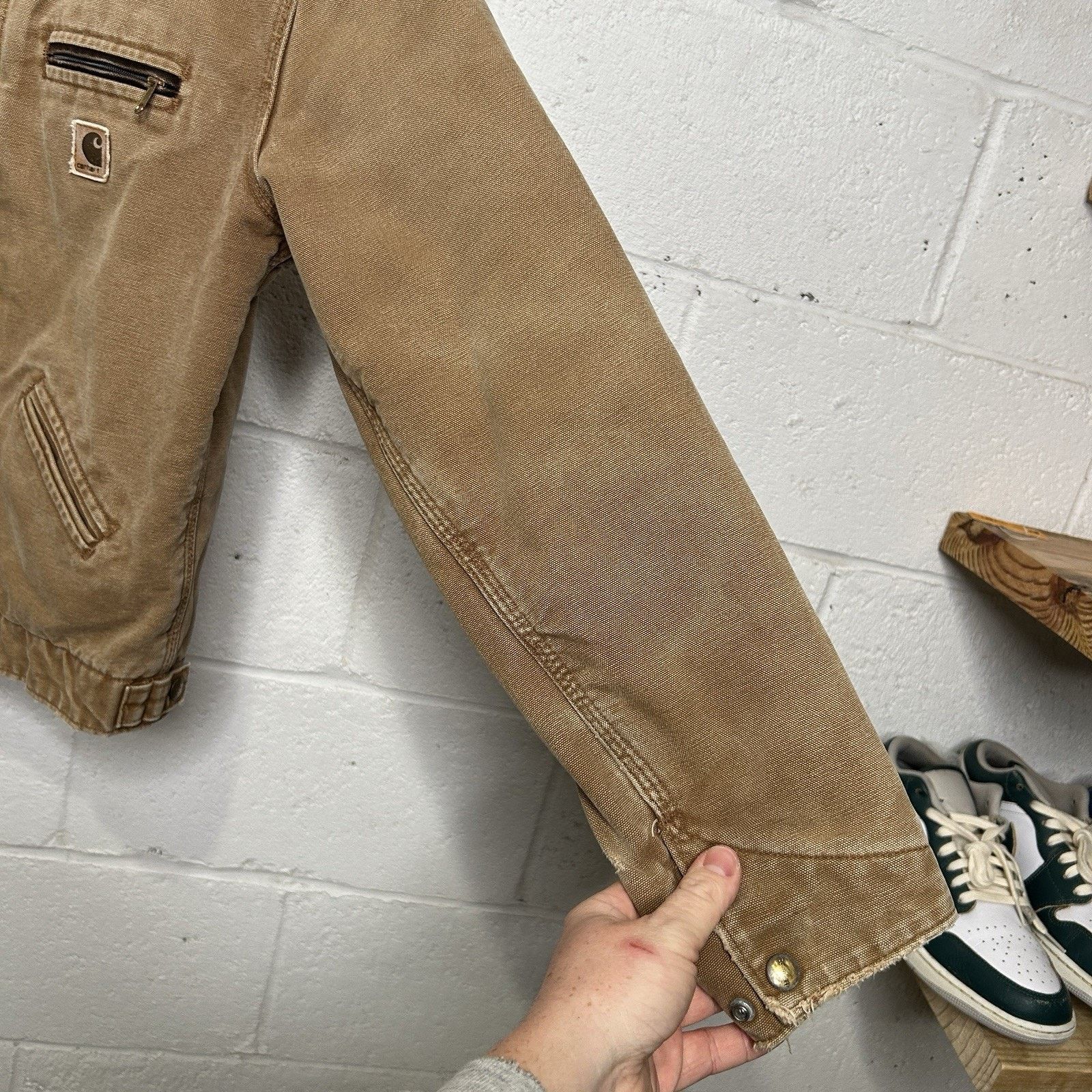 Carhartt Y2K Carhartt Sherpa-Lined Detroit Jacket “Brown” YYJ97 BRN Size XS / US 0-2 / IT 36-38 - 9 Thumbnail