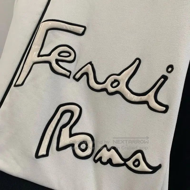 Fendi Fendi Men's White Cotton Zip Hoodie . Size US L / EU 52-54 / 3 - 4 Thumbnail