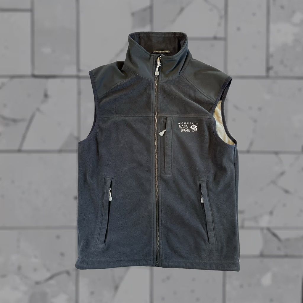 Mountain Hardwear Vest Mens Medium Black Fleece Hiking Outdoor, Men's