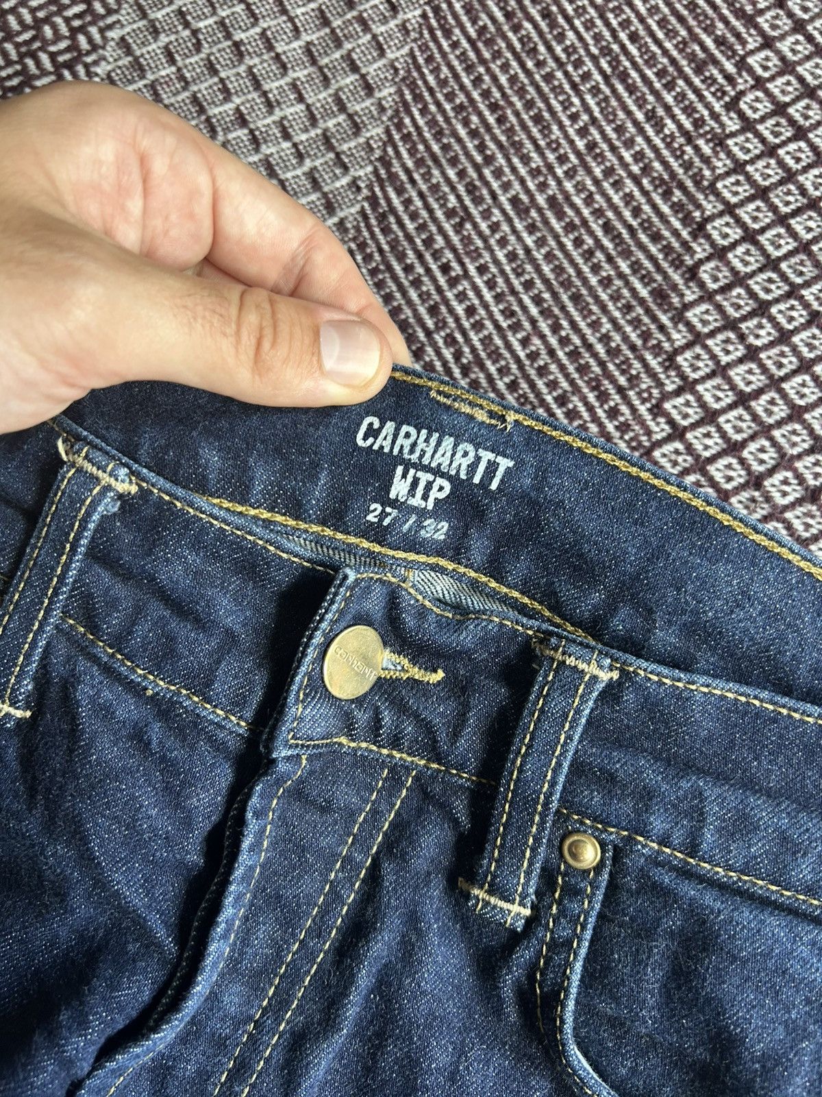 Vintage Vintage Carhartt WIP Denim Jeans Streetwear Style Size 27x32 Size 27" / US 4 / IT 40 - 8 Thumbnail