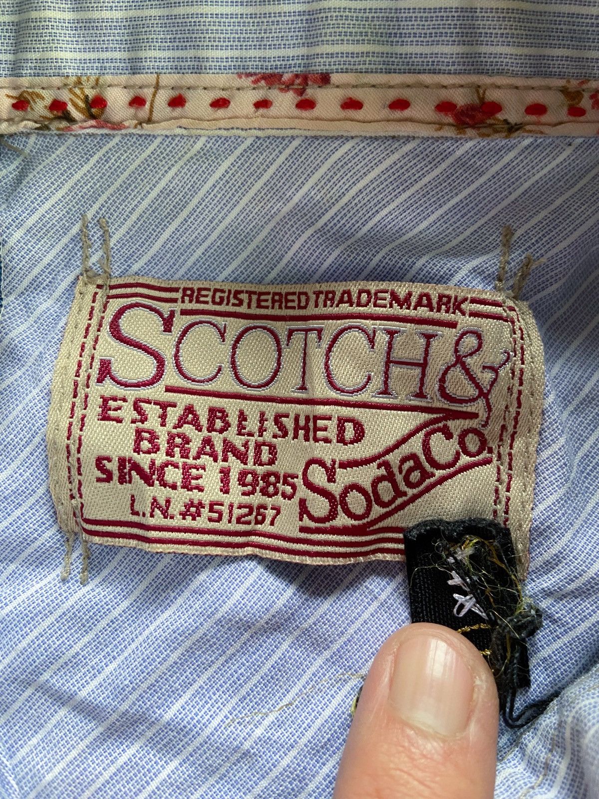 Beauty Beast SCOTCH & SODA DOUBLE LAYER BUTTON UP SHIRT Size US M / EU 48-50 / 2 - 14 Thumbnail