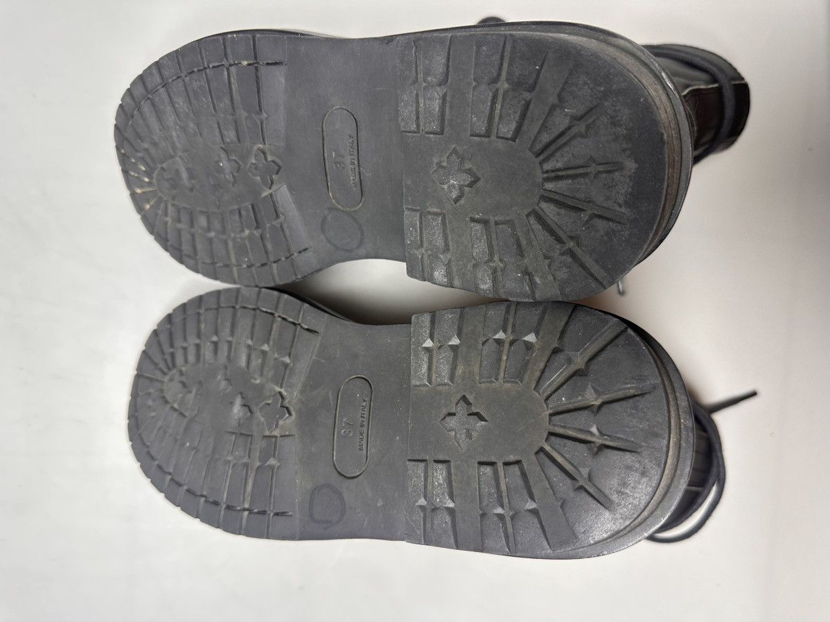 Ann Demeulemeester Ann Demeulemeester - Side Zip Leather Combat Boots Size US 7 / IT 37 - 7 Thumbnail