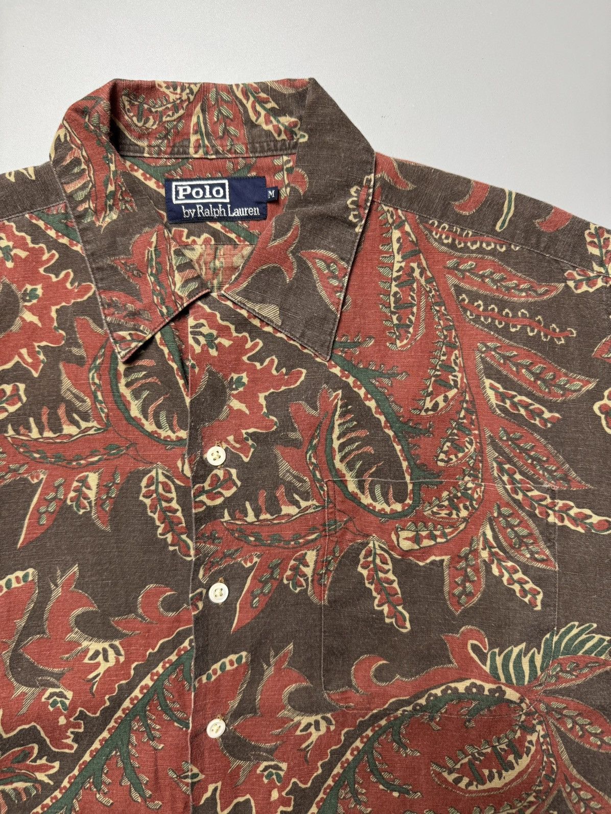 Polo Ralph Lauren × Vintage Vintage 1990s Polo Ralph Lauren Floral Shirts Size US M / EU 48-50 / 2 - 3 Thumbnail