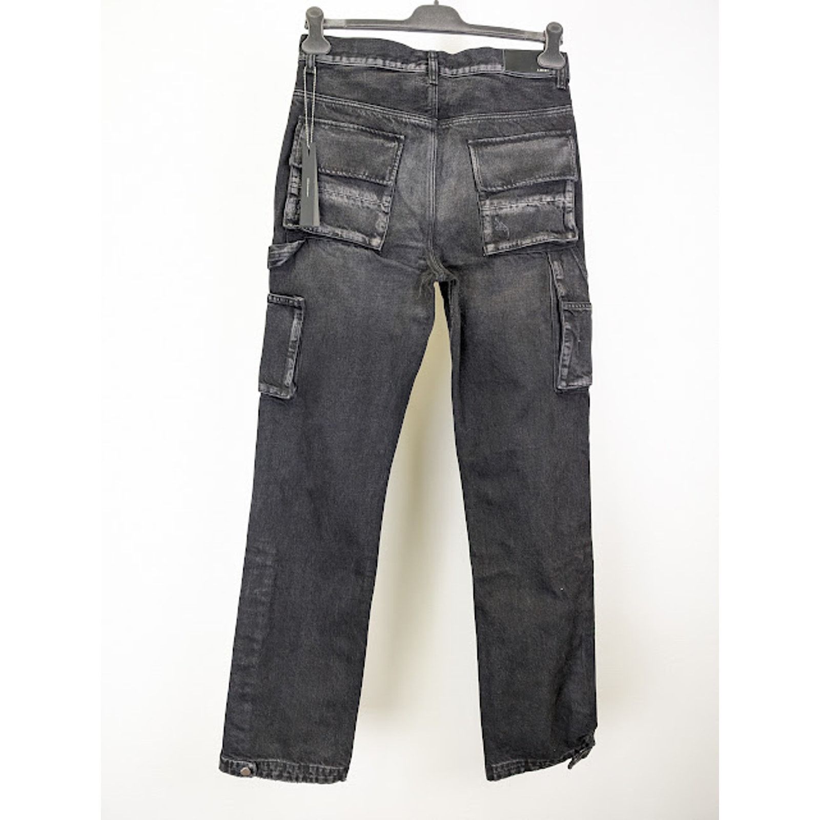 Amiri o1rshd1 Stack Workman Jeans in Aged Black Size US 32 / EU 48 - 12 Thumbnail