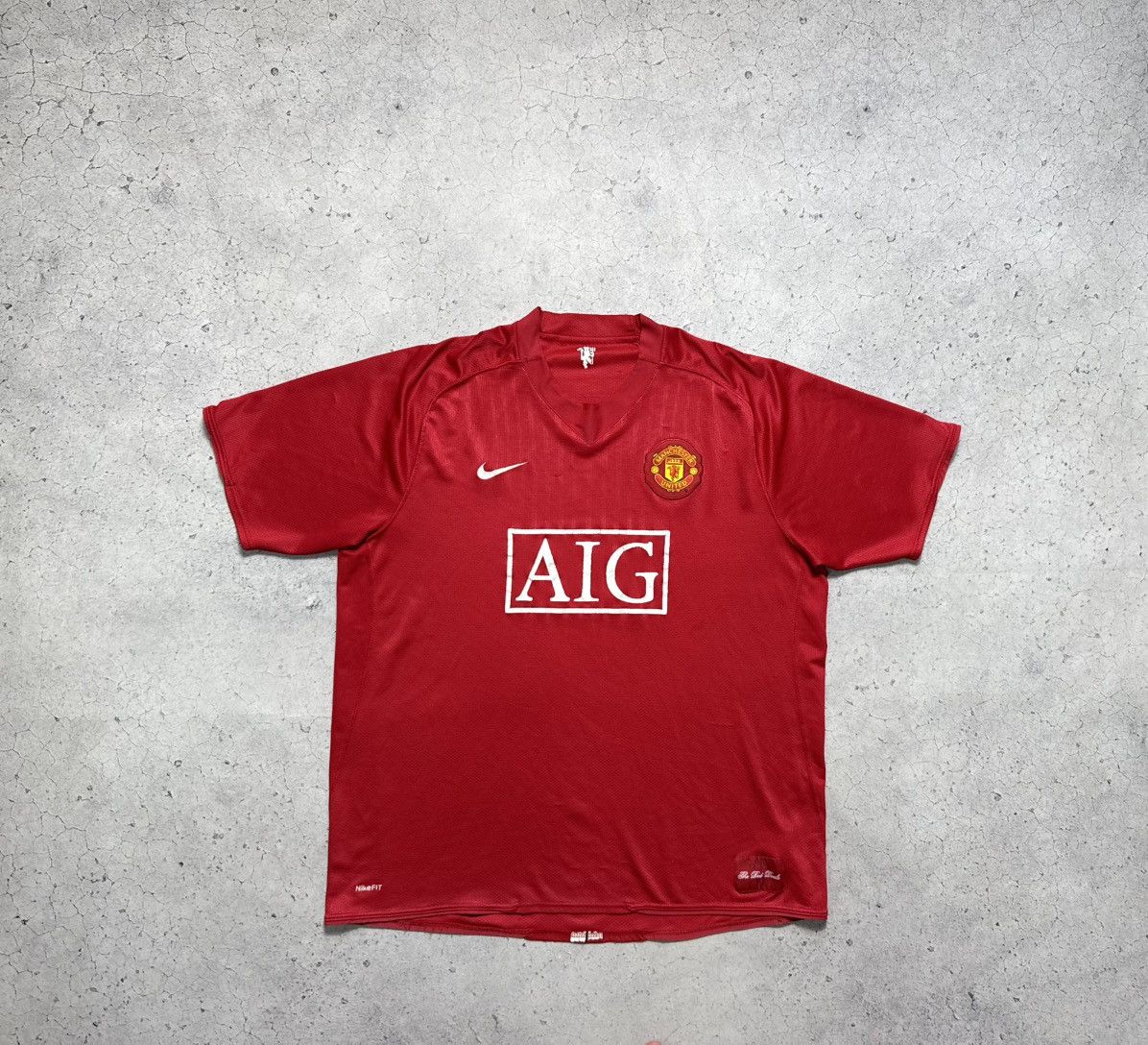 Nike Nike FC Manchester United 2007/2009 Vintage Soccer Jersey Size US XL / EU 56 / 4 - 1 Thumbnail