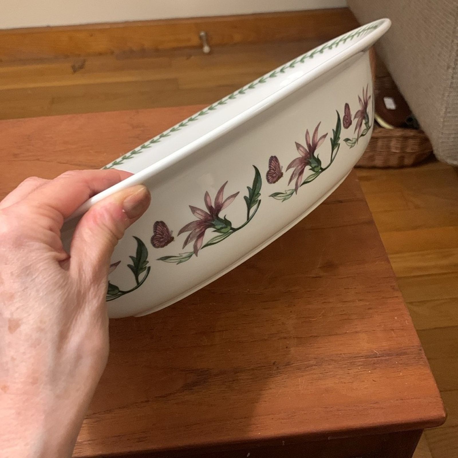 Vintage BNWT Portmeirion floral ceramic porcelain13.75" baking dish Size ONE SIZE - 4 Thumbnail