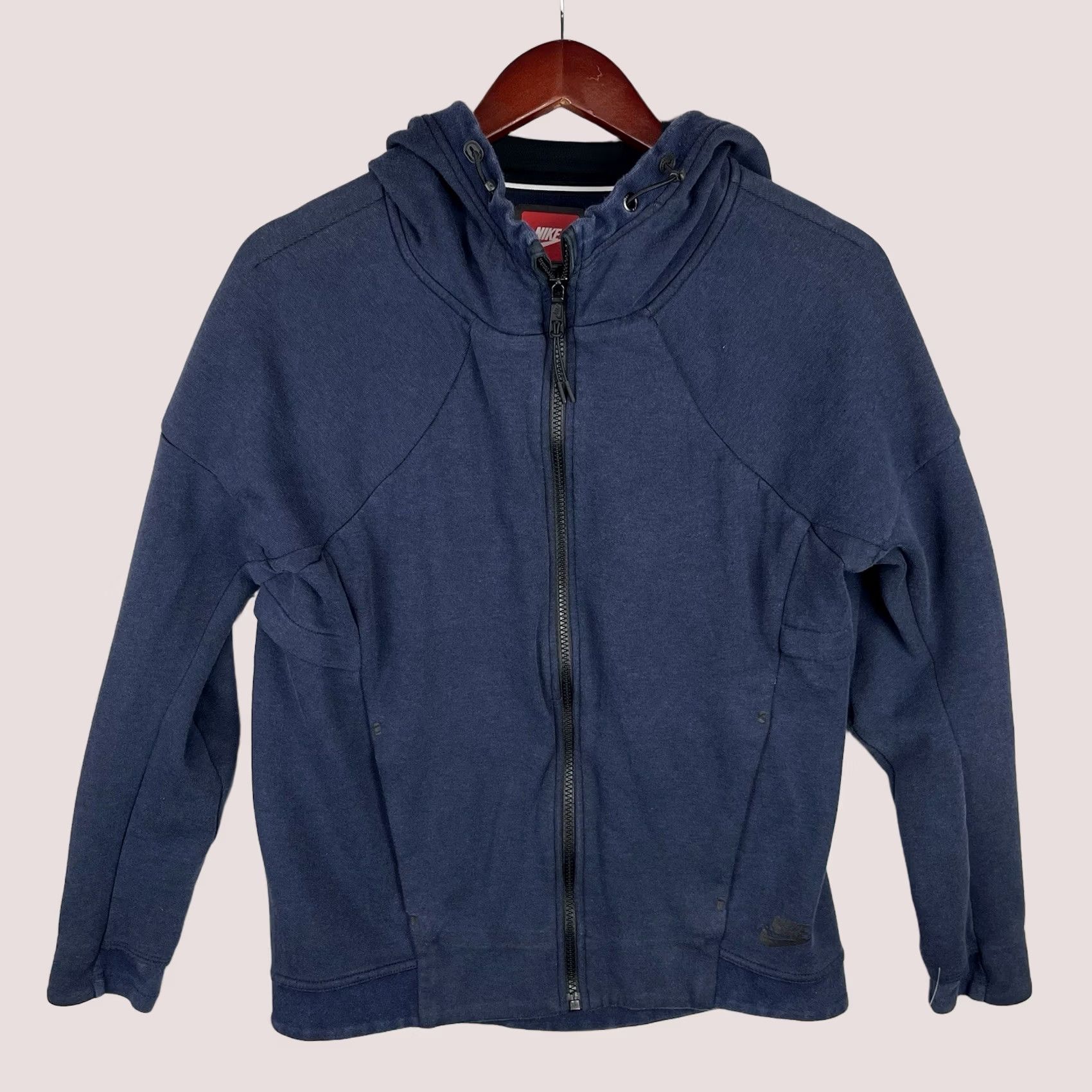 Nike Nike Hoodie Womens Small Tech Fleece Jacket Full Zip 806329-473 Navy Blue Size S / US 4 / IT 40 - 1 Thumbnail