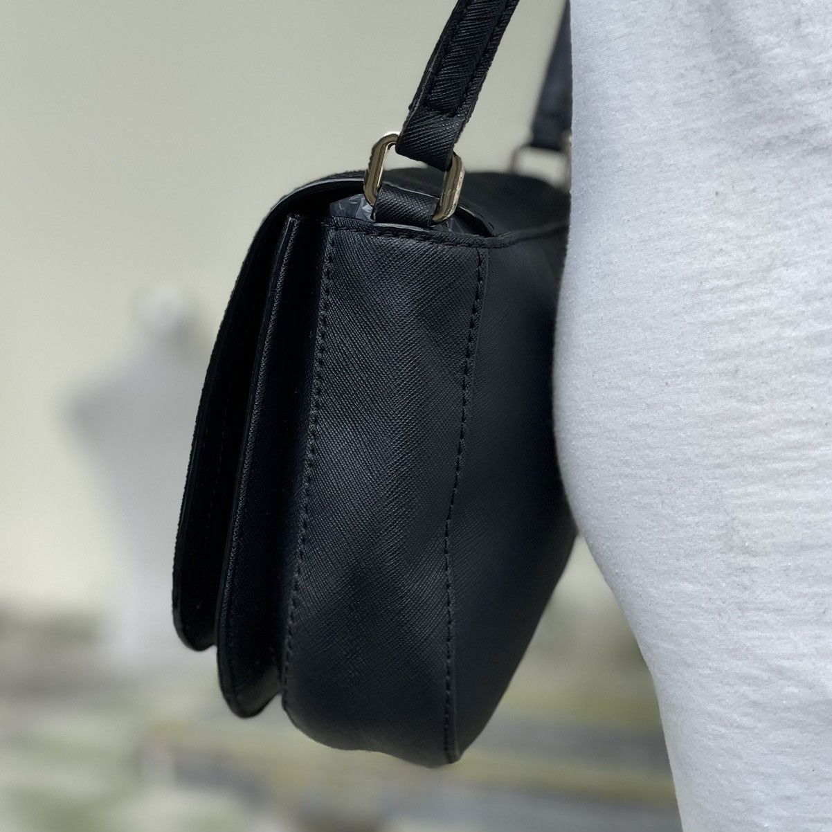 Jack Spade Kate Spade Black Leather Crossbody Size ONE SIZE - 3 Thumbnail