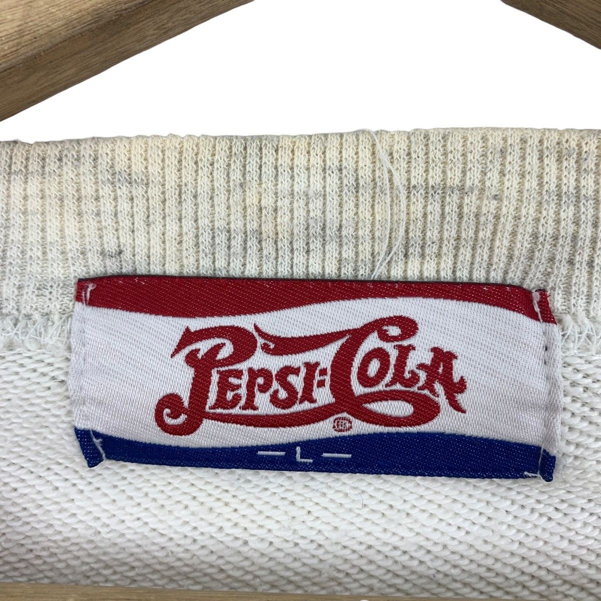 Pepsi × Vintage Vintage PEPSI COLA embroidery Spellout sweatshirt Size US L / EU 52-54 / 3 - 3 Thumbnail