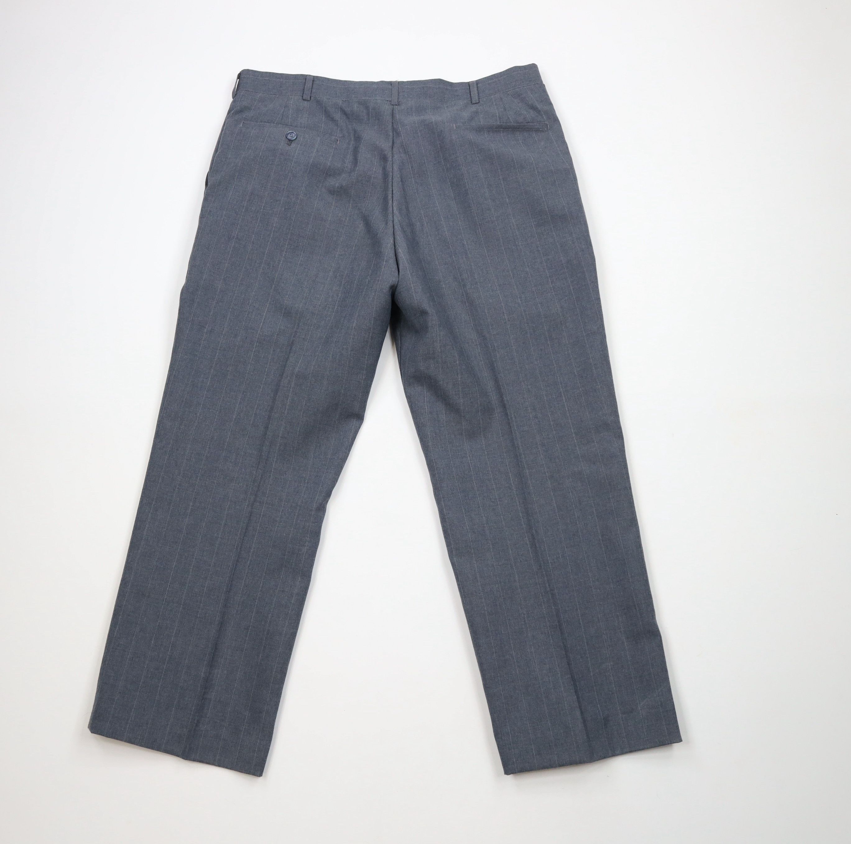 Vintage Vintage 70s Streetwear Pinstriped Wide Leg Chino Pants USA Size US 36 / EU 52 - 9 Thumbnail