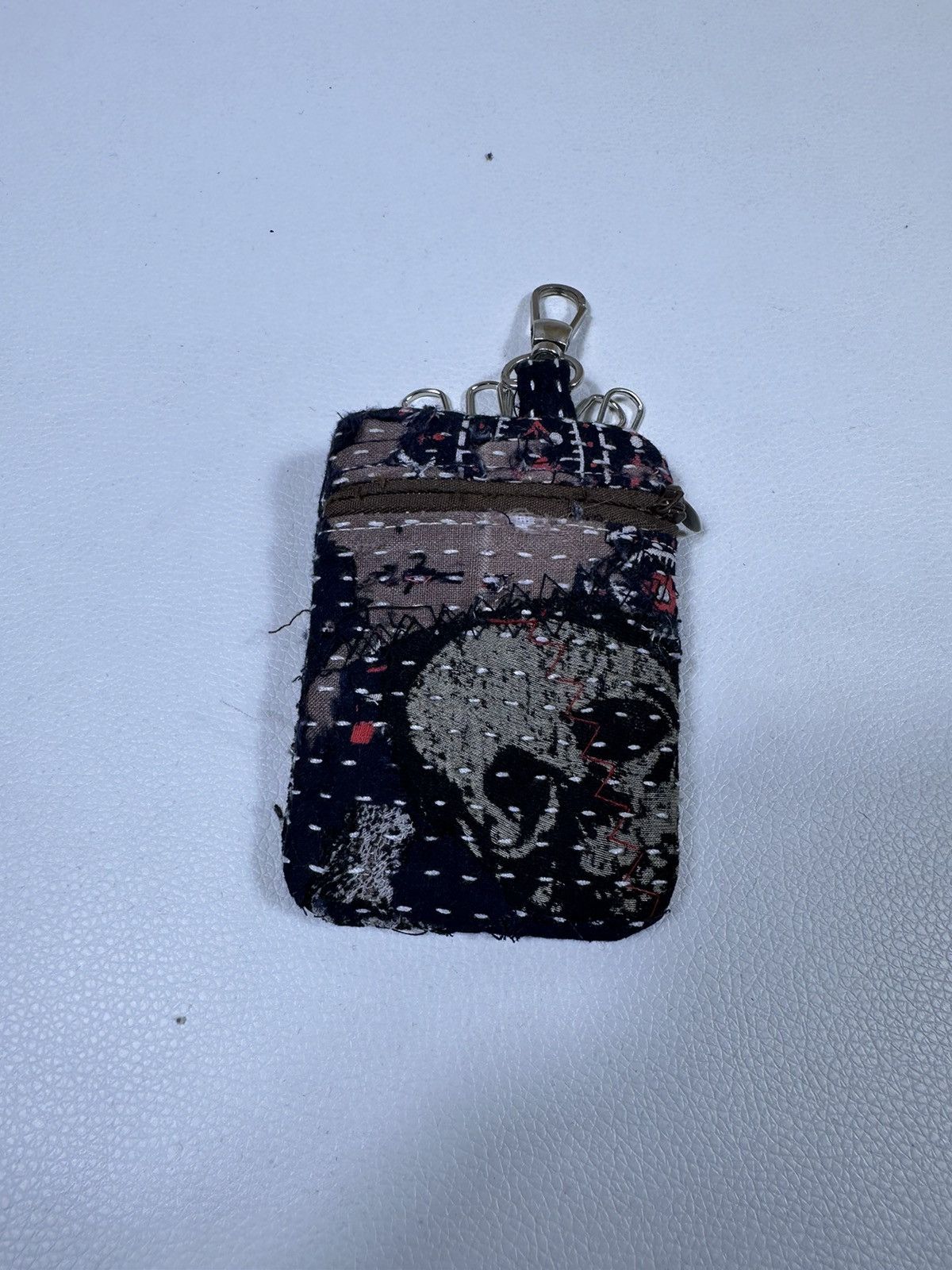 Other Custom Made Distressed Paisley Patchwork Keychain Wallet Size ONE SIZE - 4 Thumbnail
