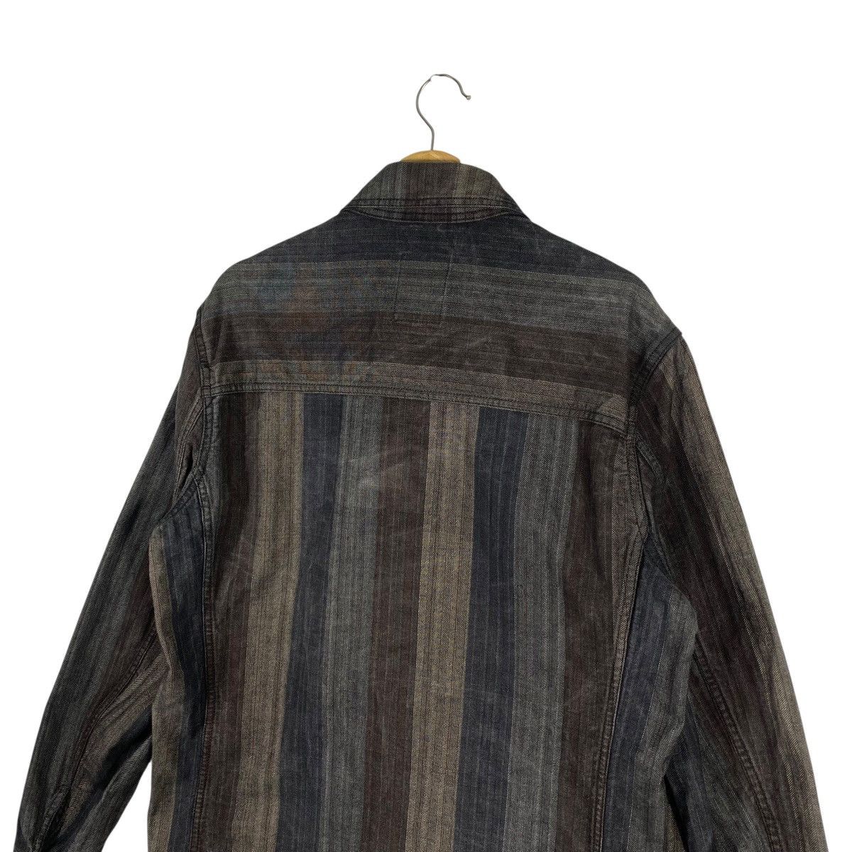 Michel Klein Ofuon Michel Klein Paris Striped Trucker Denim Jacket Size US M / EU 48-50 / 2 - 10 Thumbnail