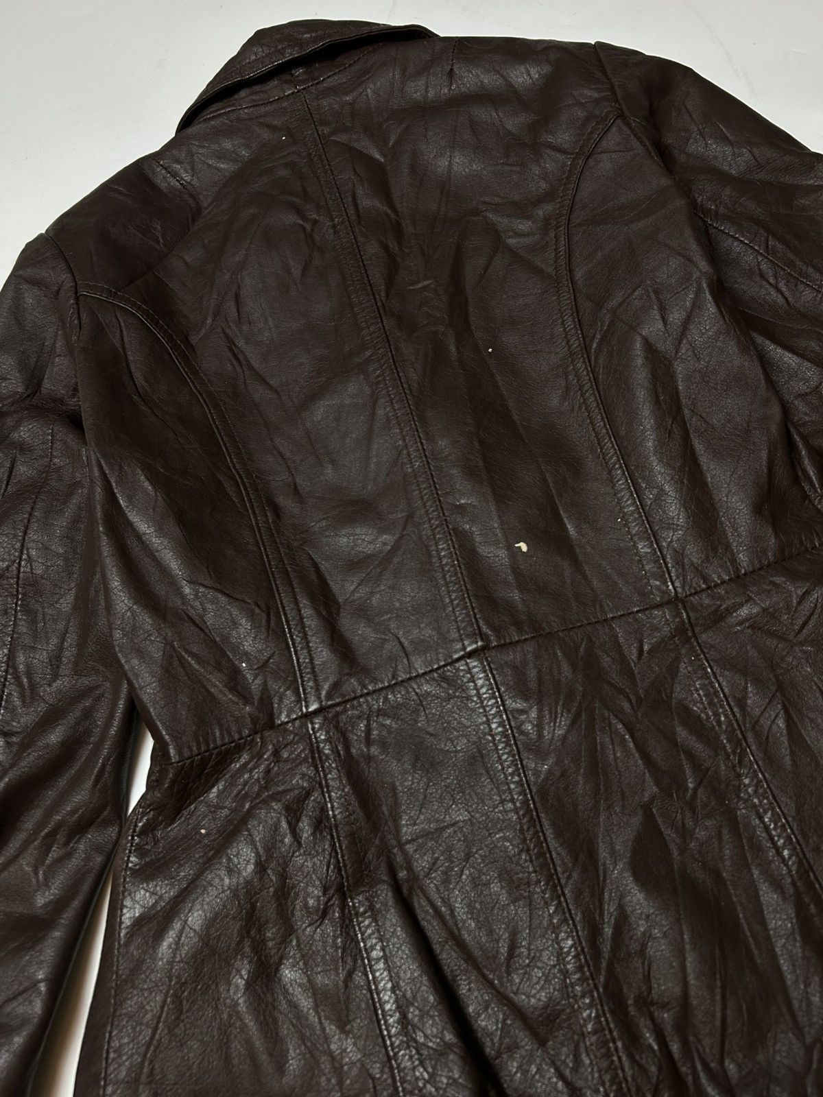 Japanese Brand MILLER LEATHER JACKET Size XS / US 0-2 / IT 36-38 - 4 Thumbnail
