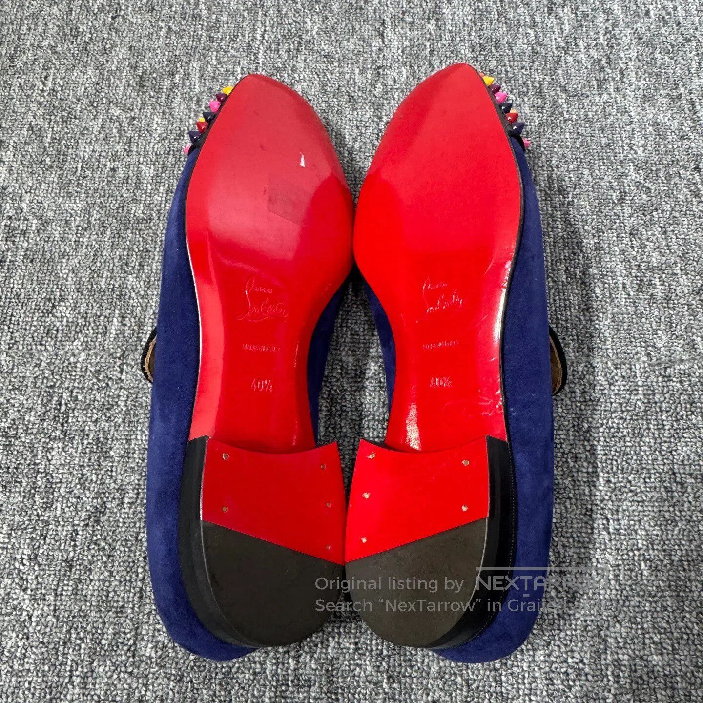 Christian Louboutin Christian Louboutin Rainbow riveted suede Lefort shoes| Size US 7.5 / EU 40-41 - 4 Thumbnail