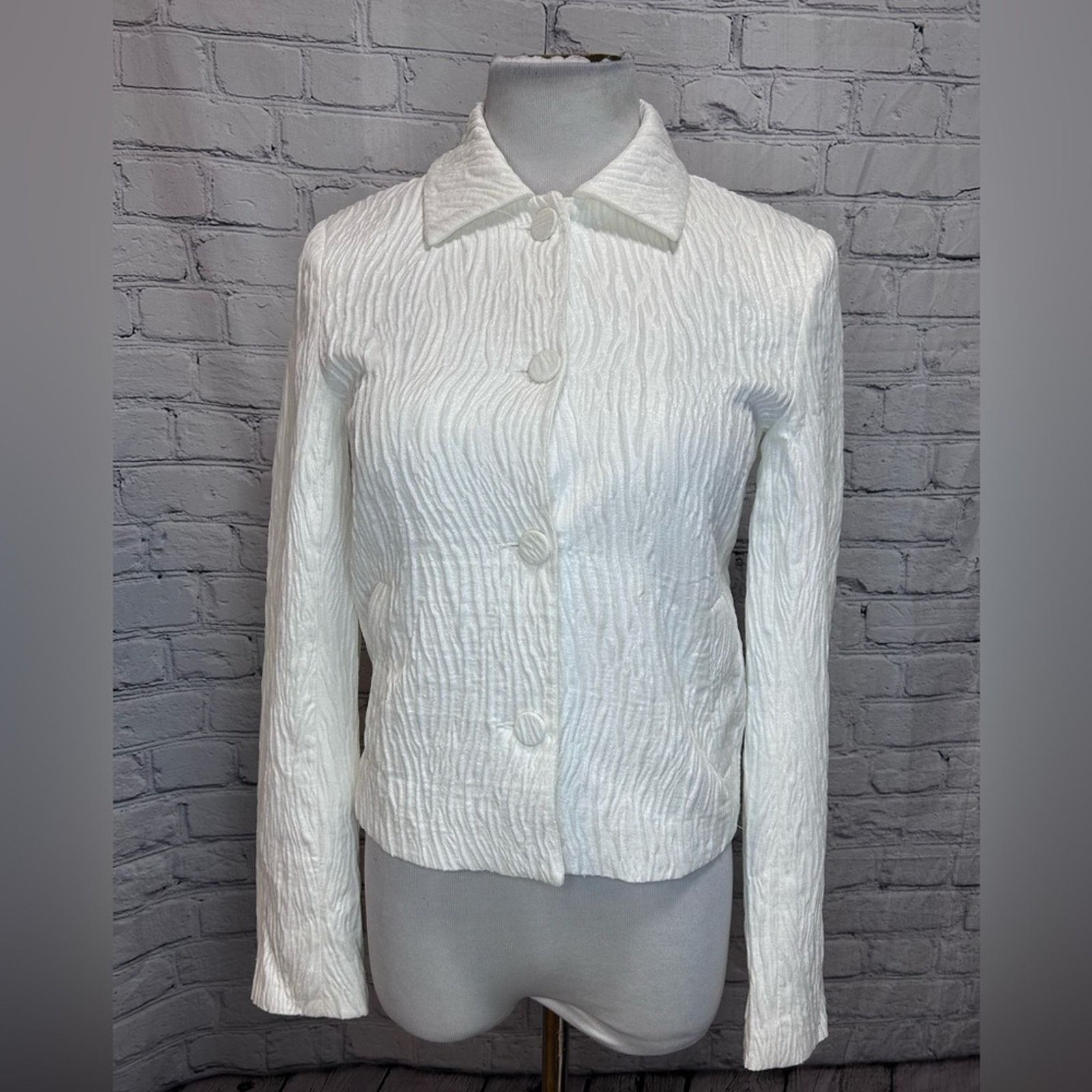 Zara Nwt- Zara textured shiny blazer- XS Size S / US 4 / IT 40 - 4 Thumbnail