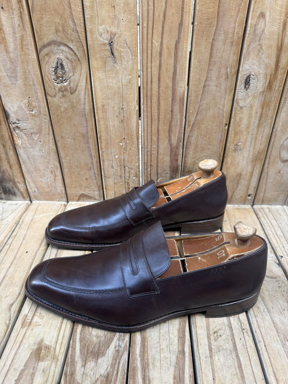 Paraboot Paraboot Men’s Penny brown Leather Loafers Uk 9.5 H US 10.5 Size US 10.5 / EU 43-44 - 4 Thumbnail