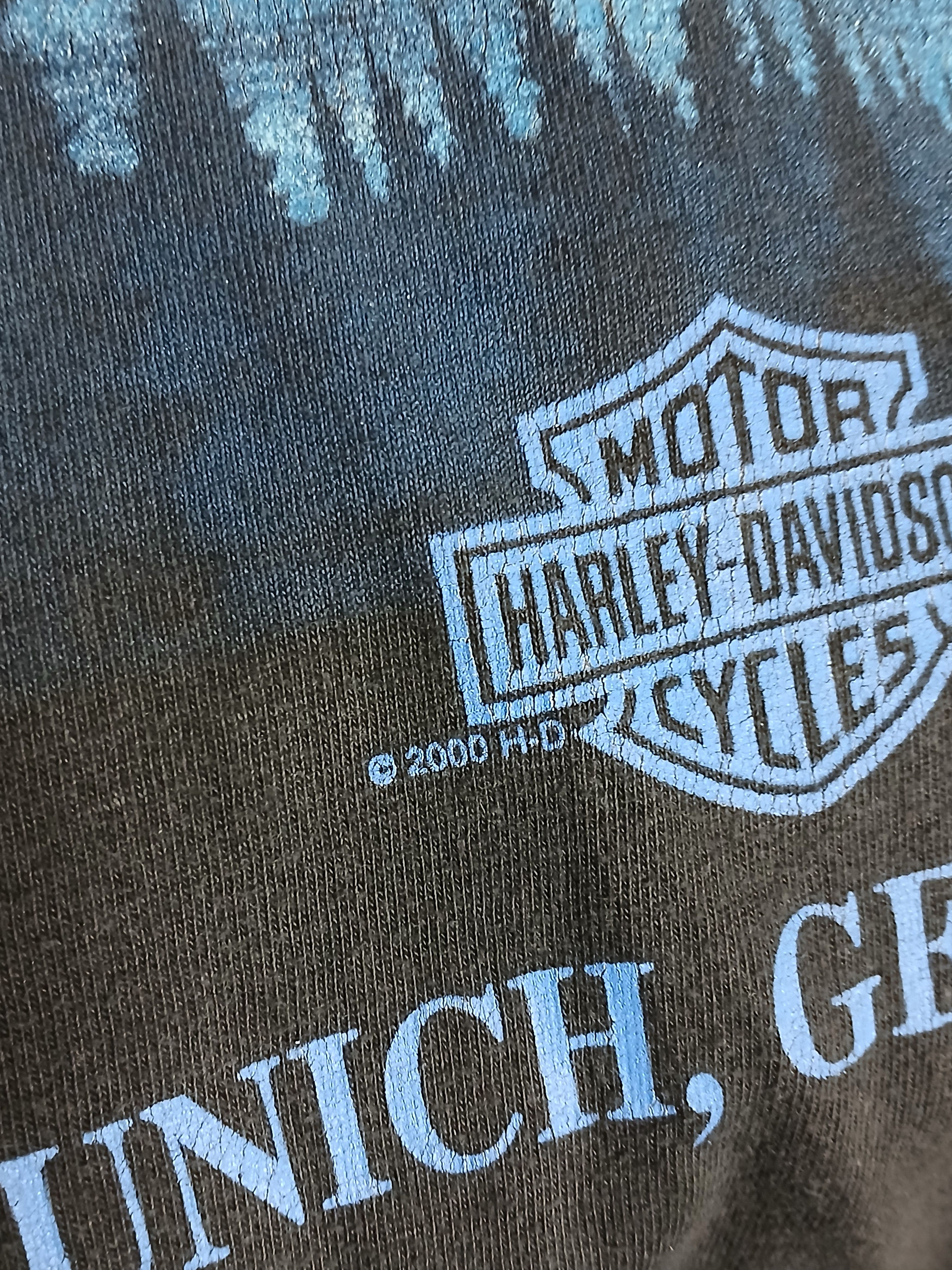 Harley Davidson × Vintage Vintage 2000 Harley Davidson Racing Moto T-Shirt Size US XXL / EU 58 / 5 - 5 Thumbnail