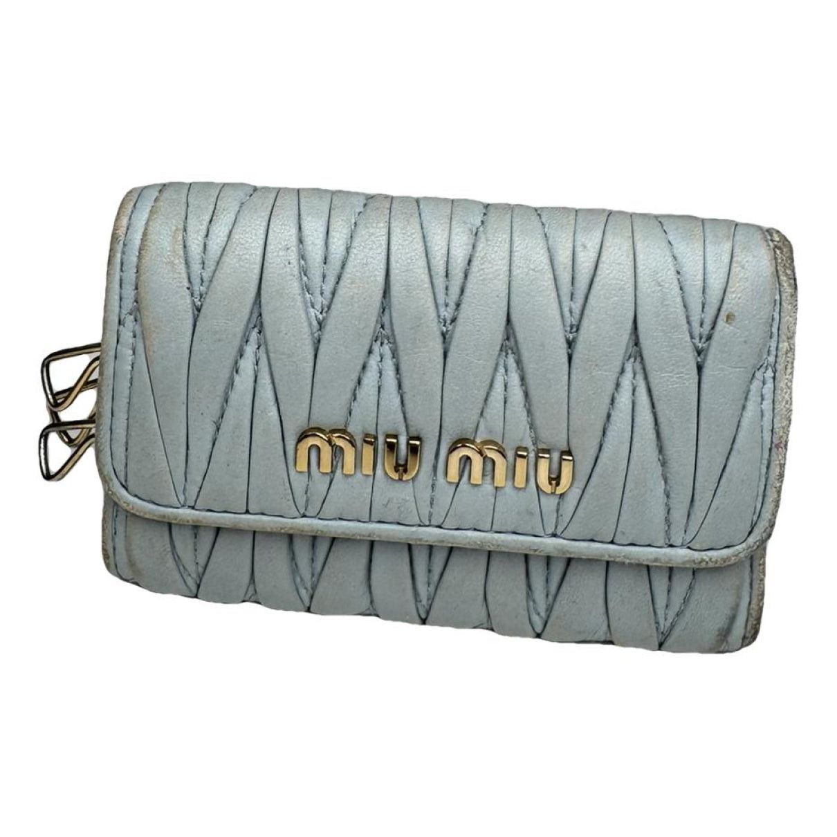 Miu Miu Blue Leather Purse Size ONE SIZE - 1 Thumbnail