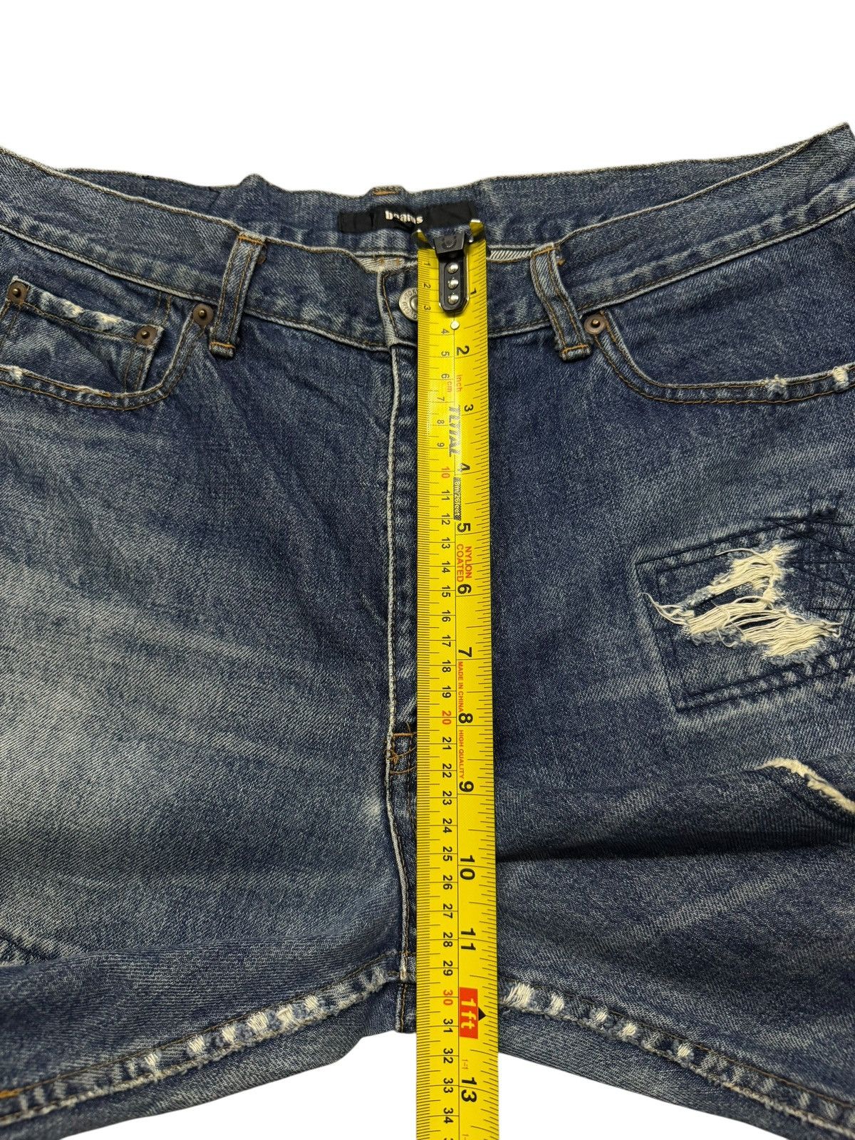 Beams Plus Vintage BEAMS Tokyo Distressed Patchwork Denim Jeans Japan Size US 34 / EU 50 - 16 Thumbnail