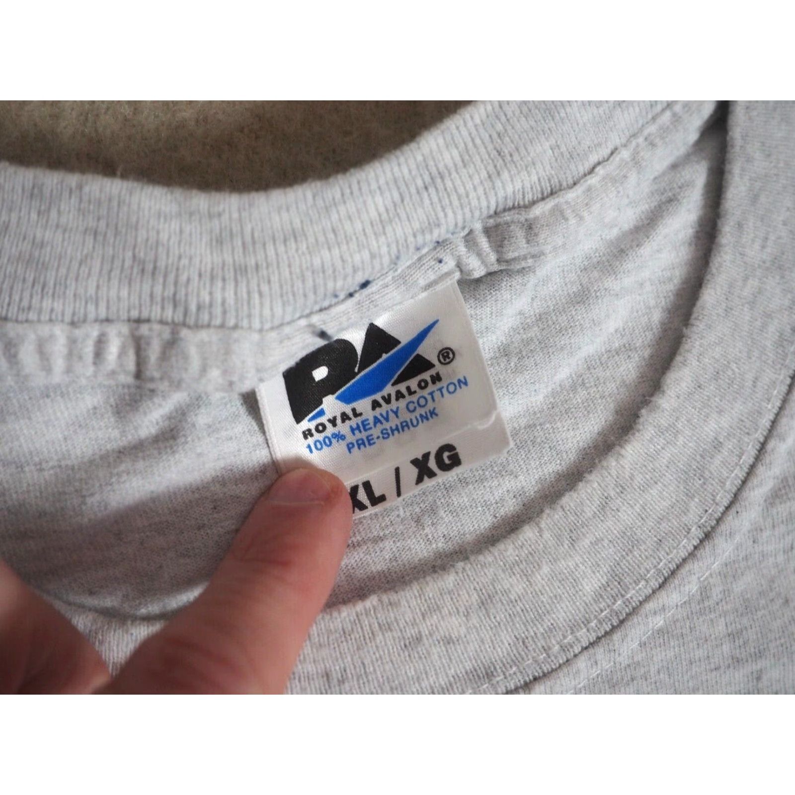 Vintage VTG 90s Dont Sweat Petty Text Joke Humor Heather Gray Tee T-Shirt Mens XL Graphic Tee Cotton Short Sleeve Men 1990s - Size US XL / EU 56 / 4 - 4 Thumbnail