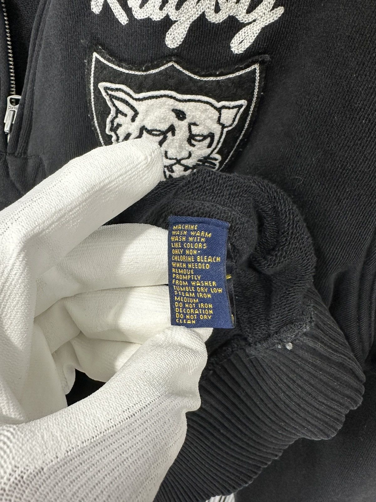 Rugby Ralph Lauren Rugby Ralph Lauren Tiger Crest Qtr Zip Black XL Size US XL / EU 56 / 4 - 7 Thumbnail
