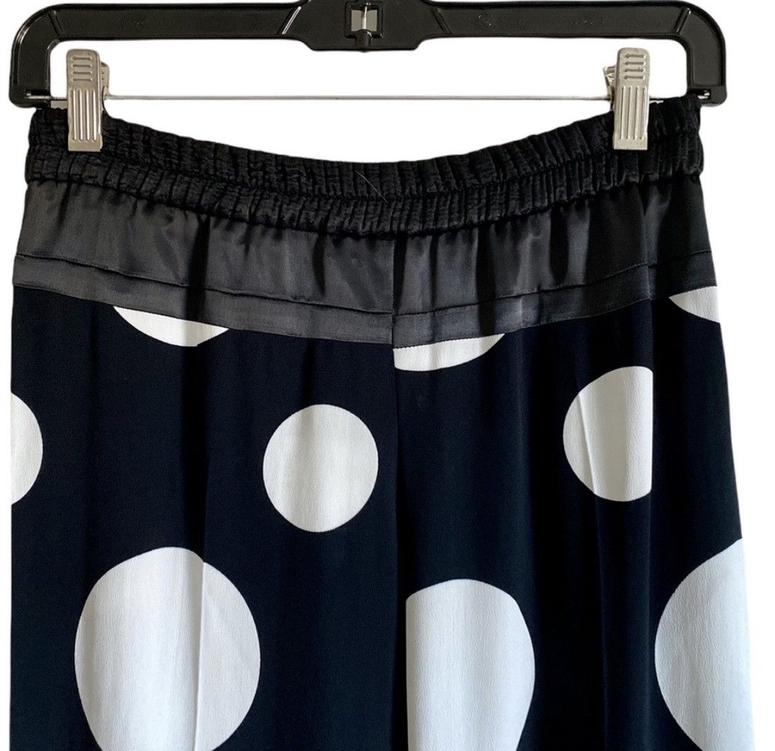 H&M H&M BLACK PLEATED POLKA DOT HIGH RISE PANTS Size 27" / US 4 / IT 40 - 2 Thumbnail
