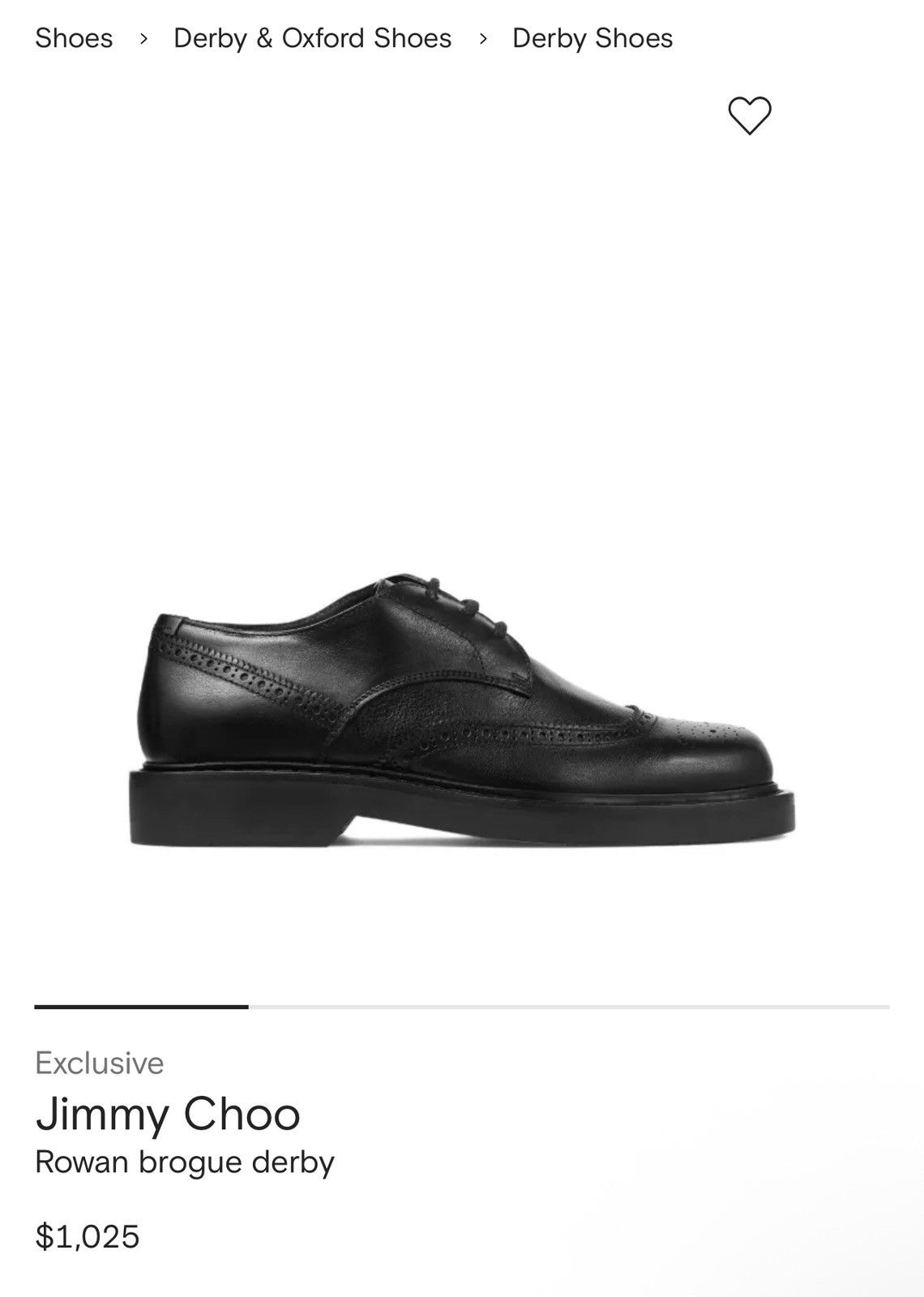 Jimmy Choo Rowan brogue derby Size US 8 / EU 41 - 2 Thumbnail