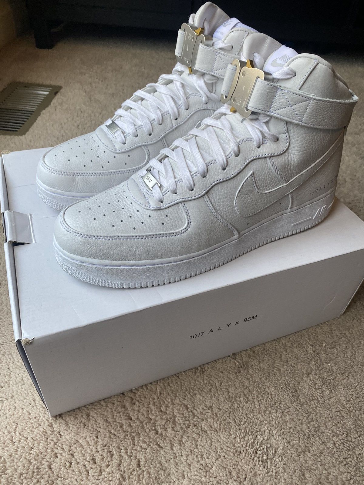 Alyx All Red Af1 High Top Nike Air Force Alyx Hi Triple White Size 13