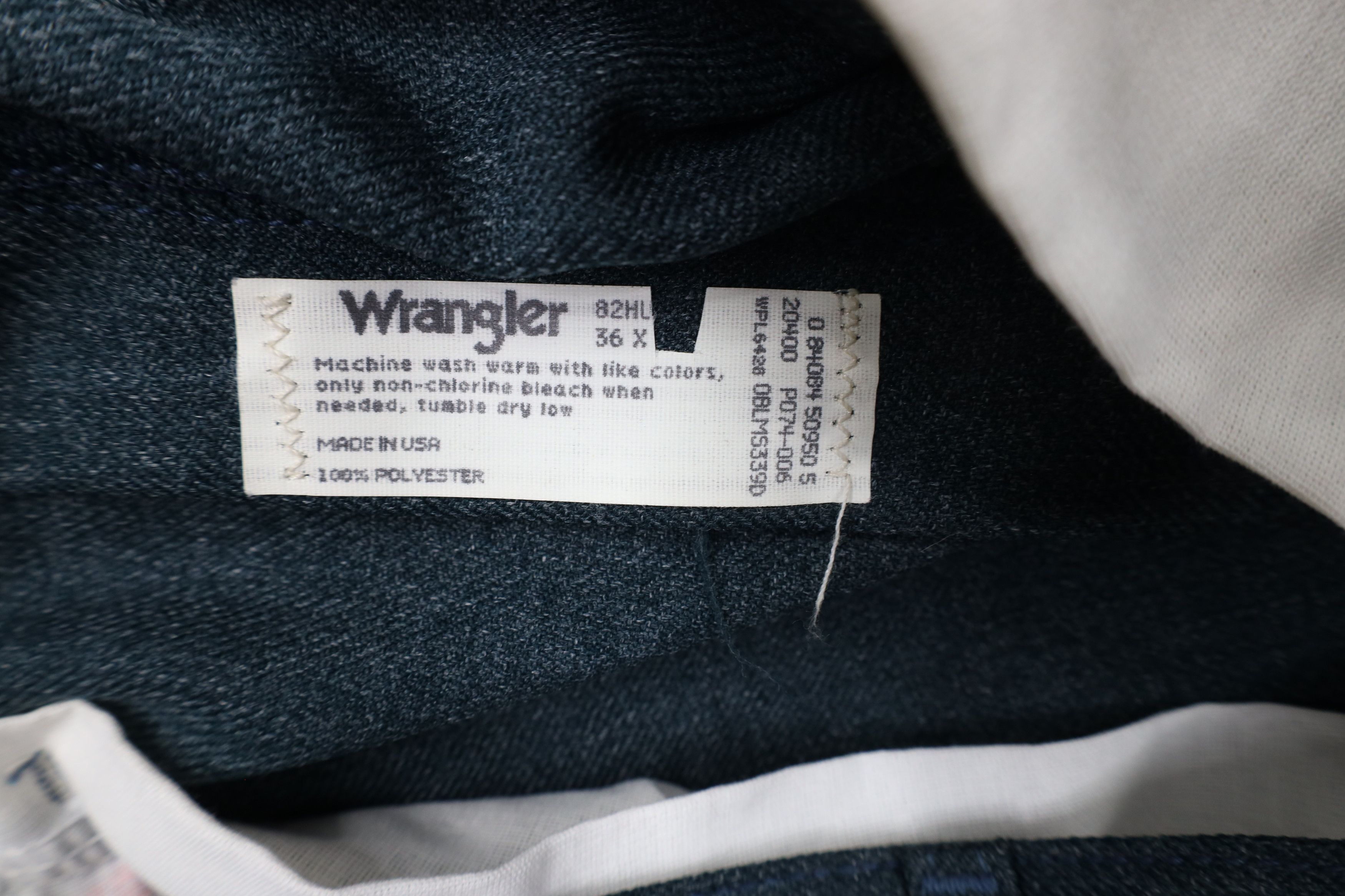 Vintage × Wrangler Vintage 90s Wrangler Flared Knit Chino Pants Blue USA Size US 36 / EU 52 - 8 Thumbnail