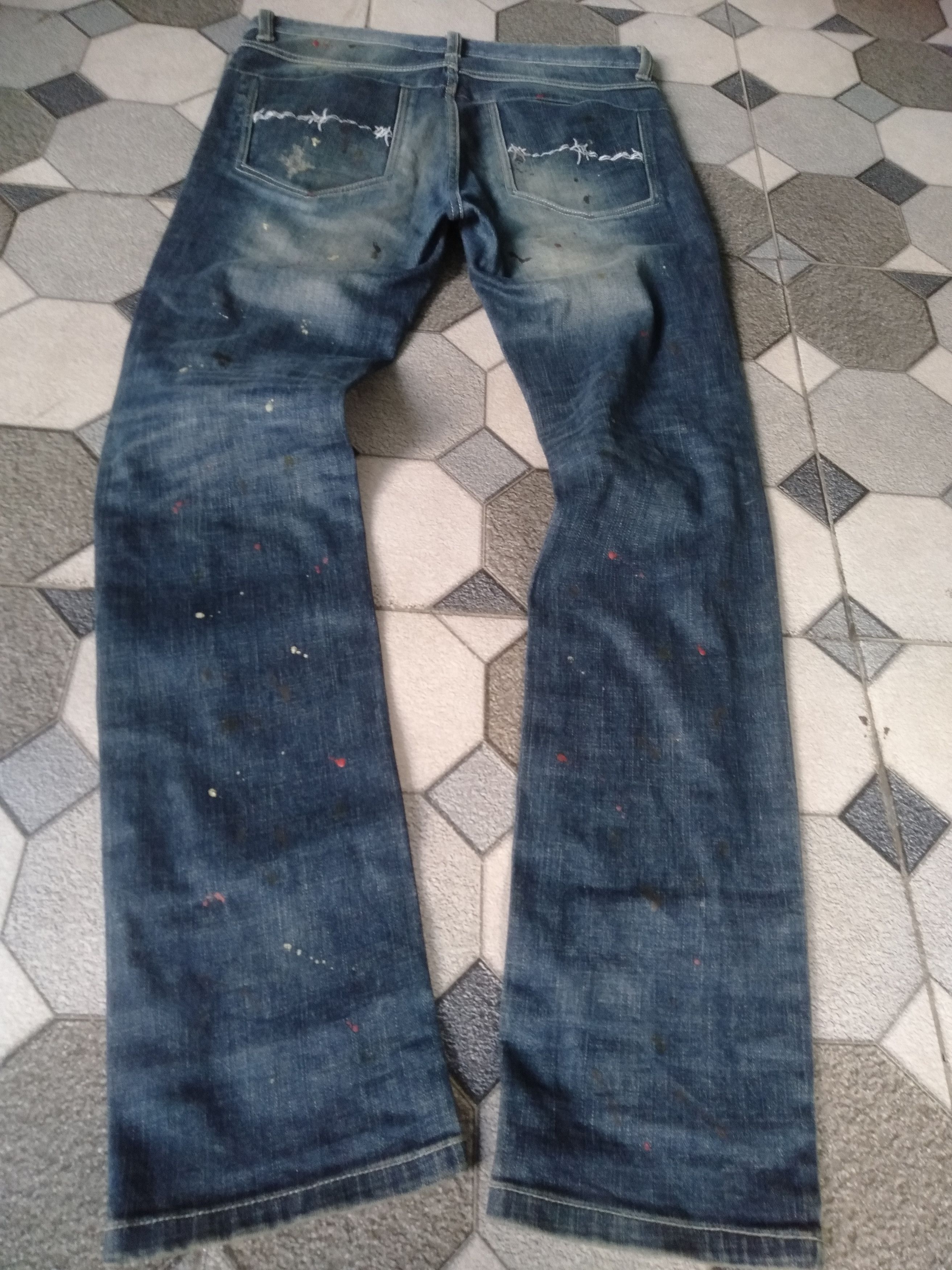 Hysteric Glamour × If Six Was Nine THE STORYI &&& DISTRESSED PAINTED DENIM Size US 33 - 4 Thumbnail