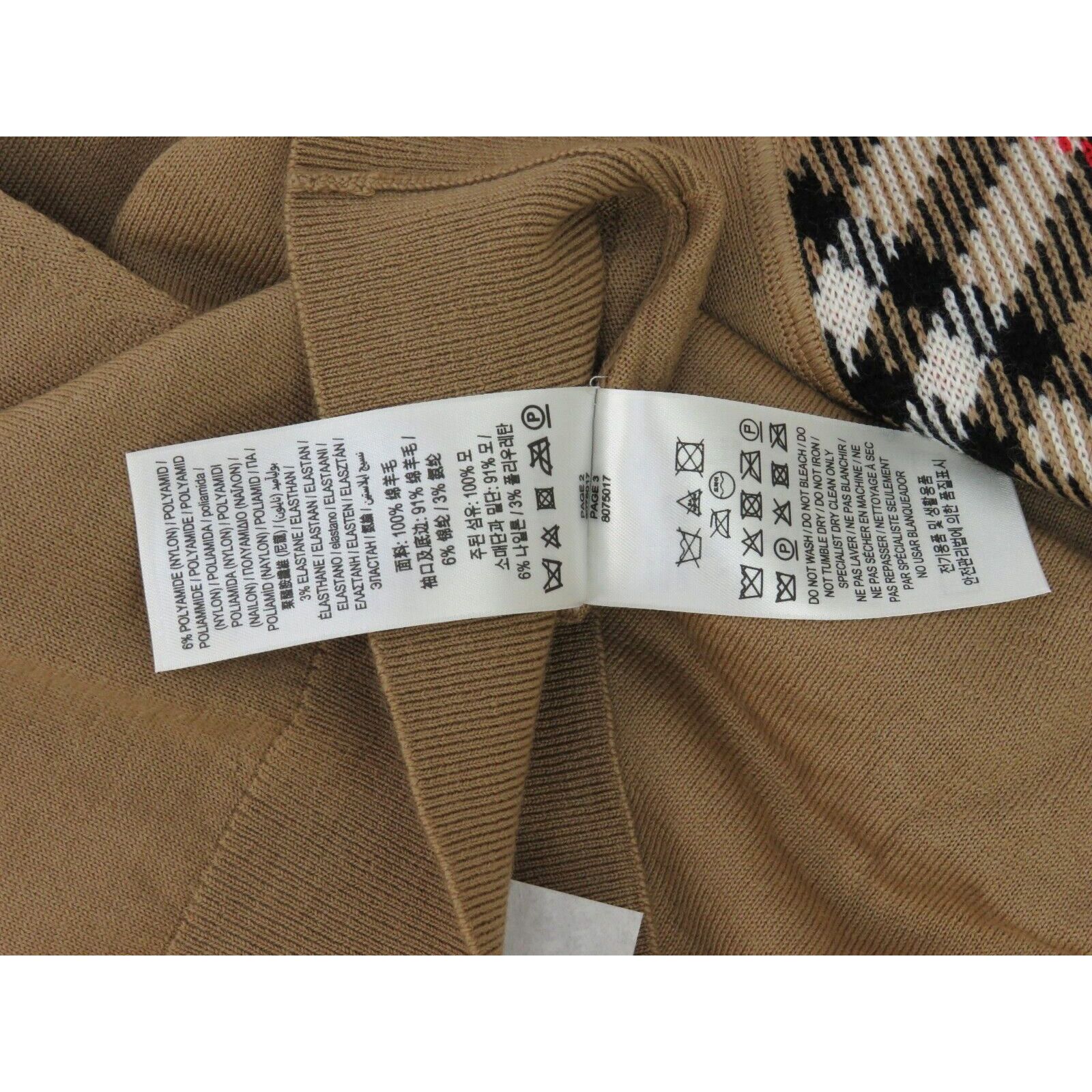 Burberry BEMPTON CAMEL WOOL ELBOW CHECK PATCHES PULLOVER SWEATER M Size M / US 6-8 / IT 42-44 - 11 Thumbnail