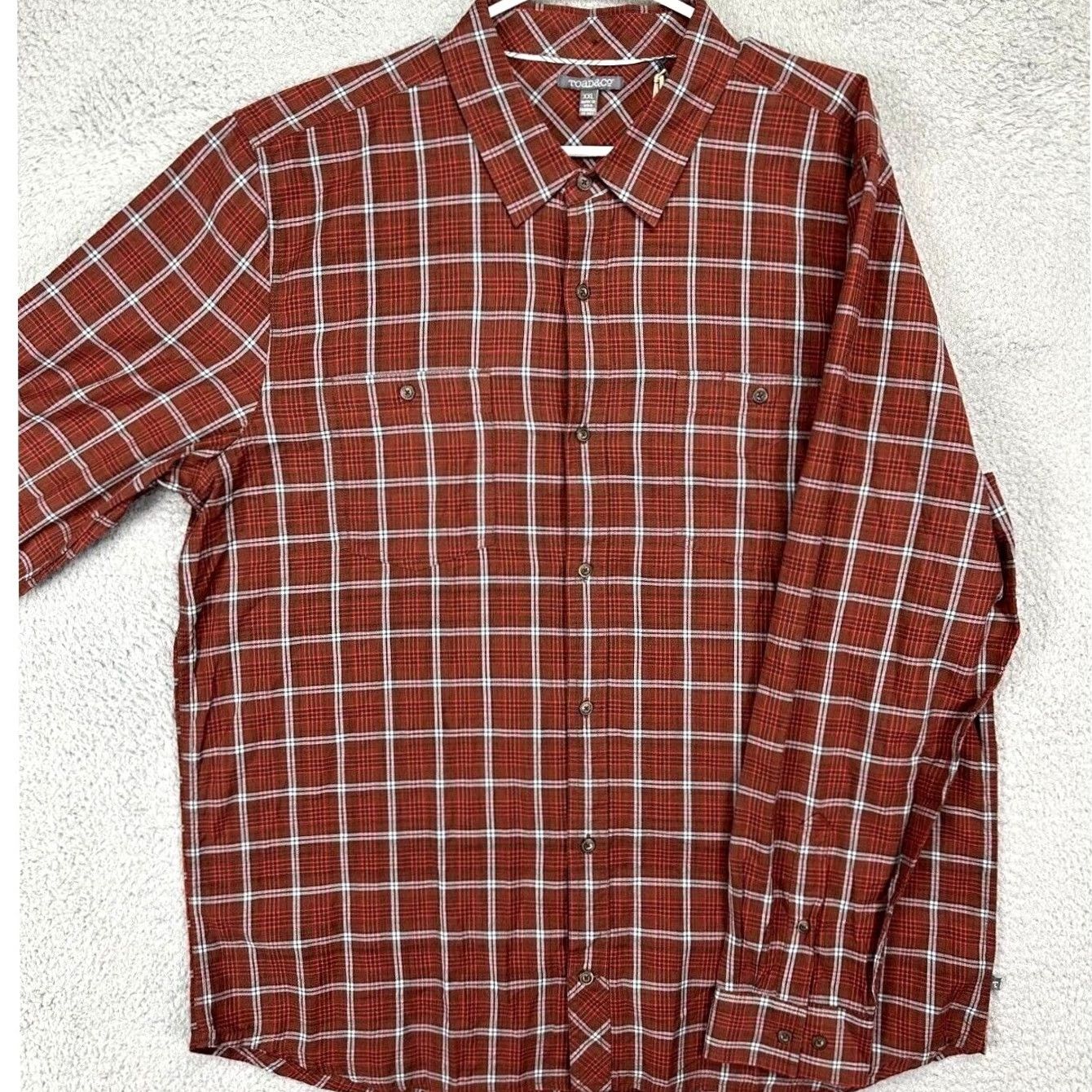 Toad&Co VINTAGE? No. Toad&Co Shirt Mens 2XL Red Tartan Plaid Organic Cotton Button-Up Long Sleeve NEW Size US XXL / EU 58 / 5 - 2 Thumbnail