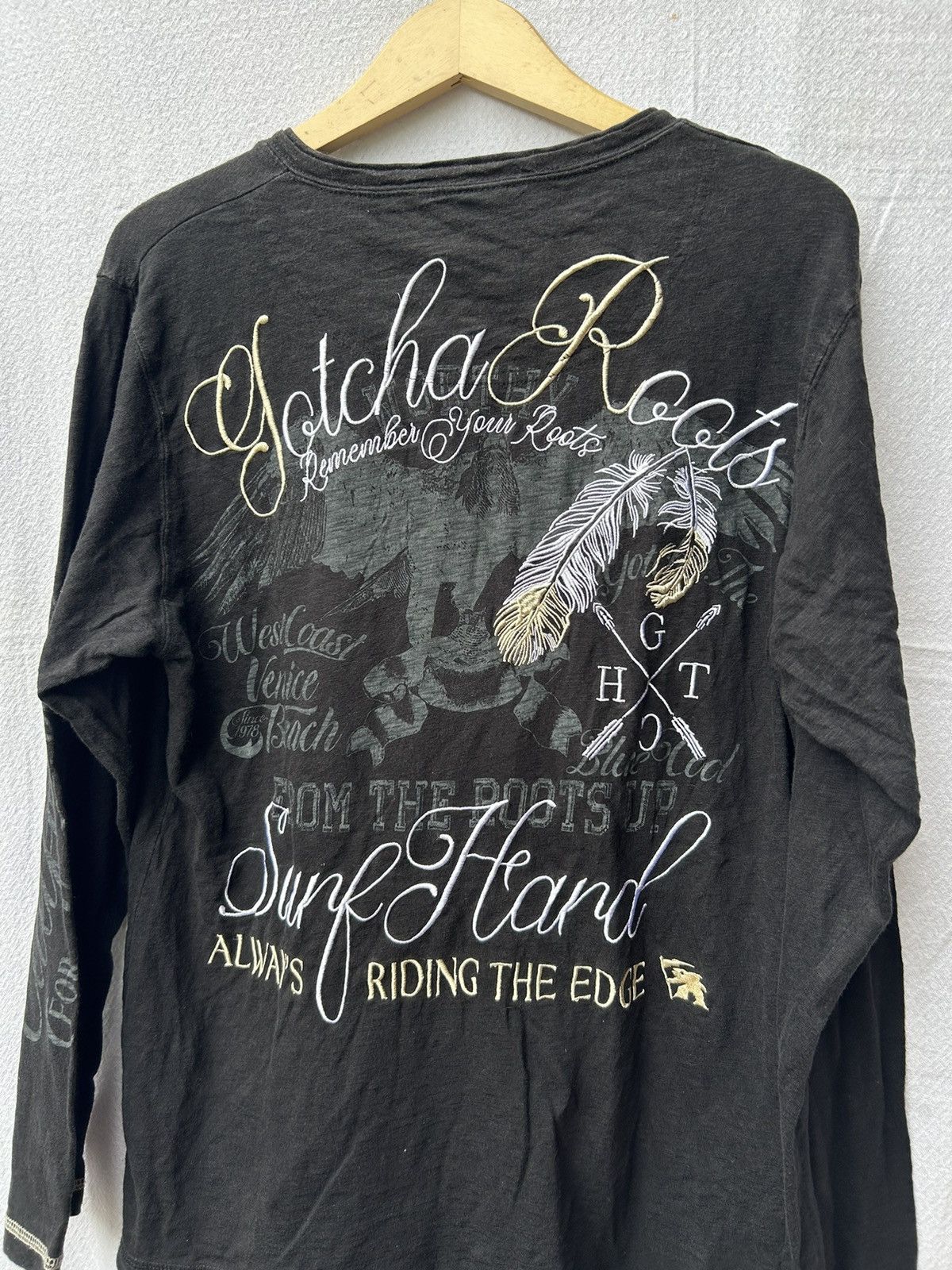 If Six Was Nine × Japanese Brand × Le Grande Bleu (L.G.B.) Gotcha surfwear since the beginning poem longsleeve Size US L / EU 52-54 / 3 - 5 Thumbnail