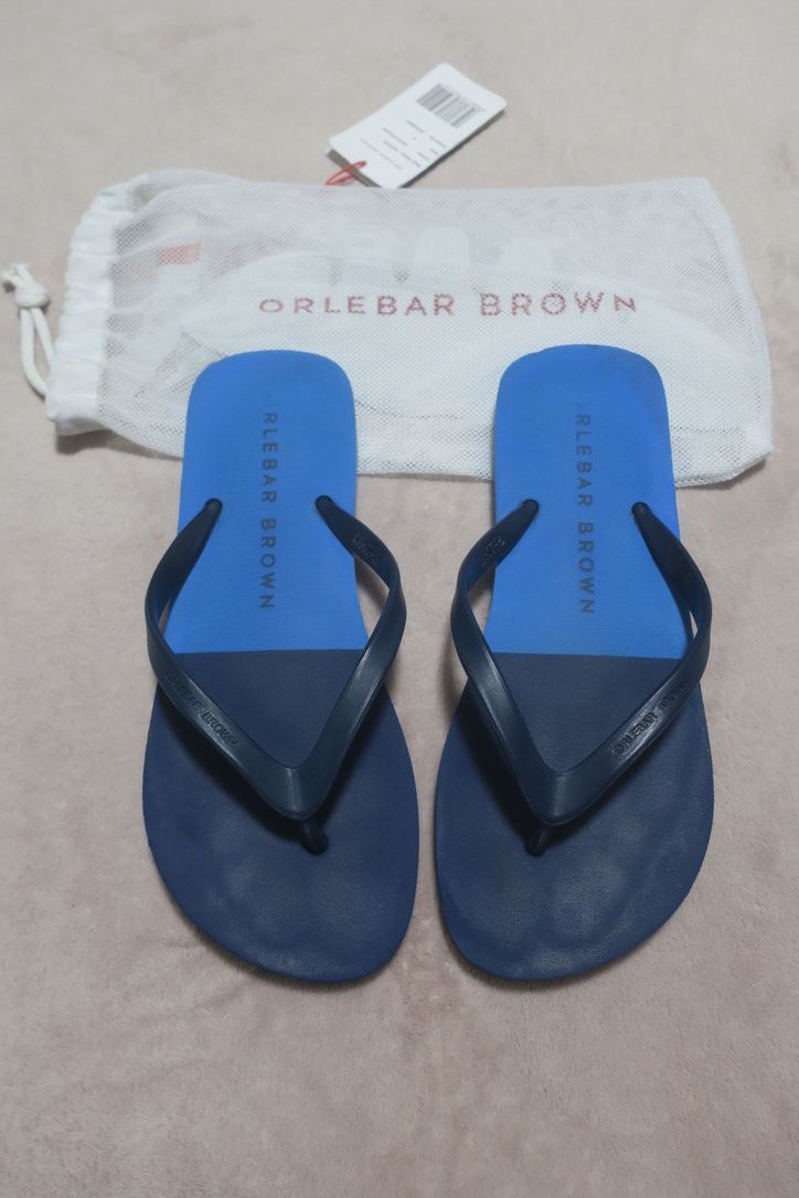 Orlebar Brown Men's Haston Sandal Flip Flop UK Size 7-8 Size US 9 / EU 42 - 2 Thumbnail