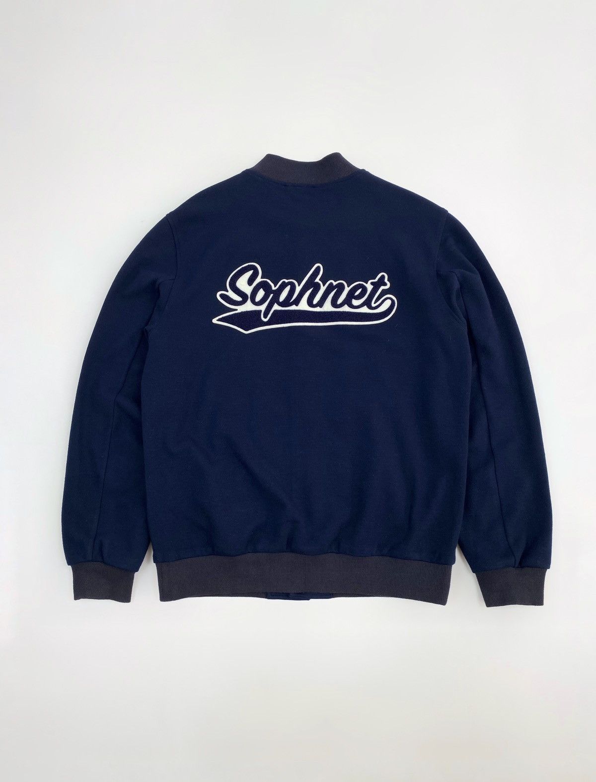 image of A/w’16 Sophnet. Back Logo Stadium Jacket in Navy, Men's (Size XL)