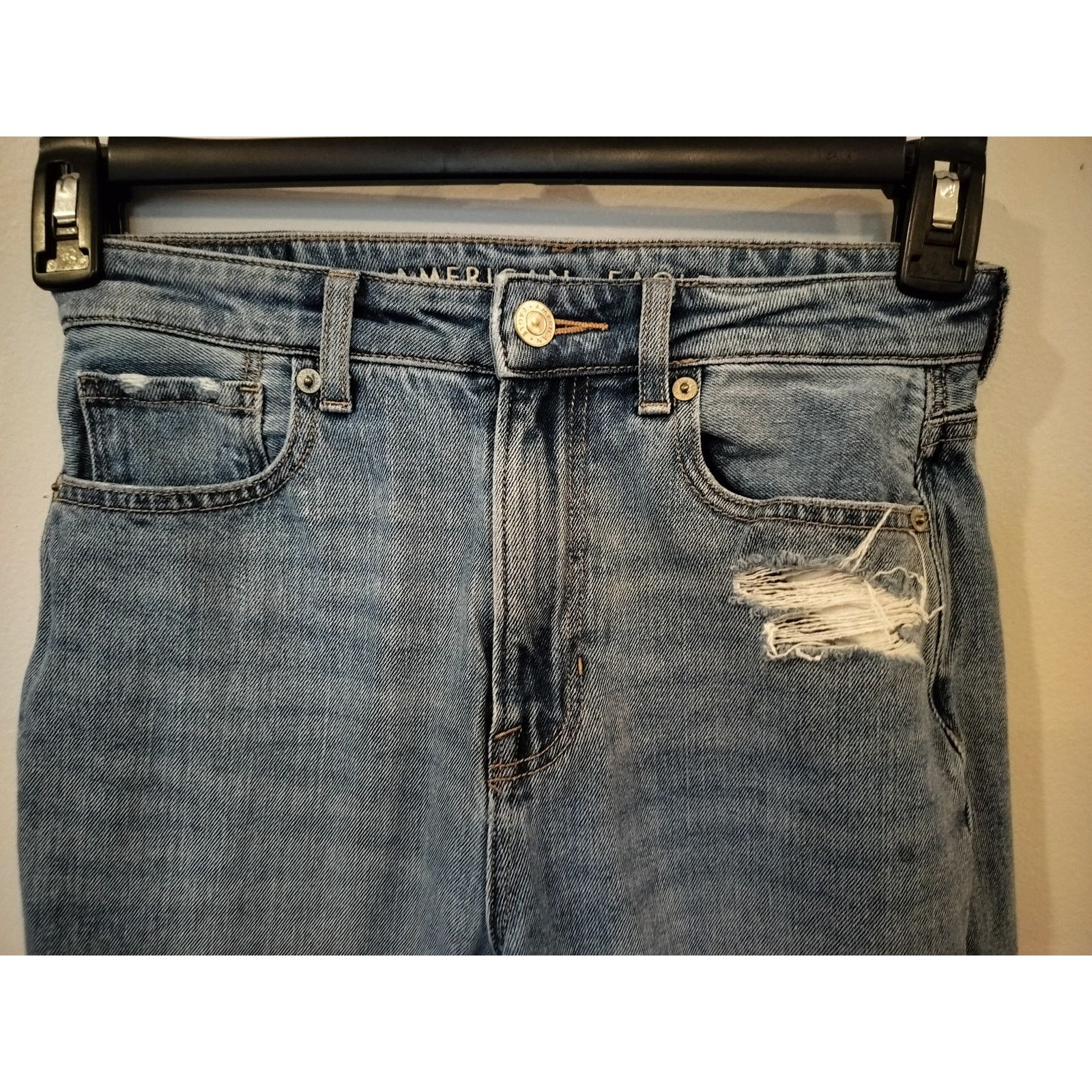 Other American Eagle Distressed Skinny Jeans Light Wash 2 Short Size 26" / US 2 / IT 38 - 2 Thumbnail
