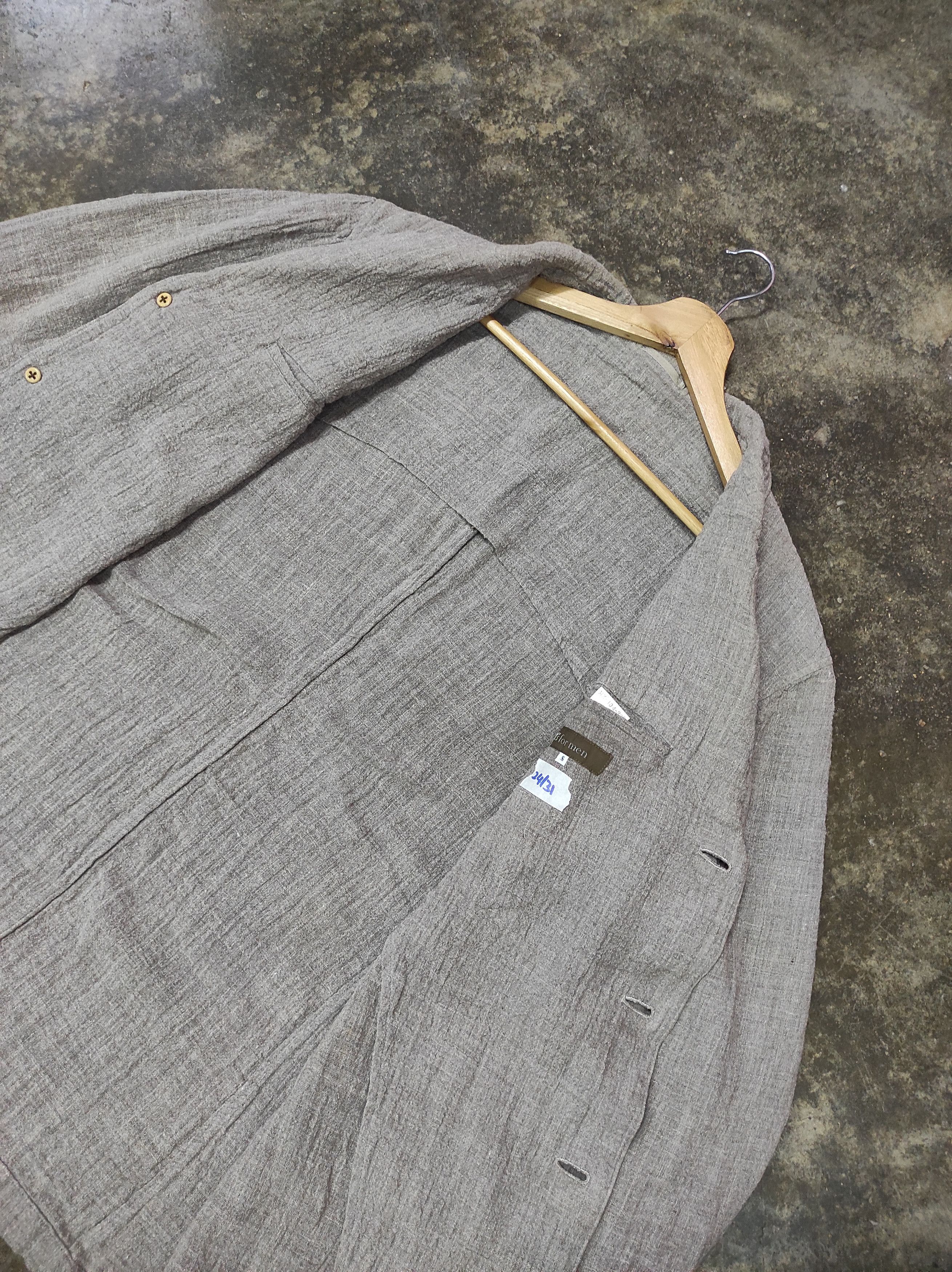 Vintage × Y's for Men × Yohji Yamamoto YS FOR MEN VTG 90'S RAYON BLAZER JACKET Size 48L - 4 Thumbnail