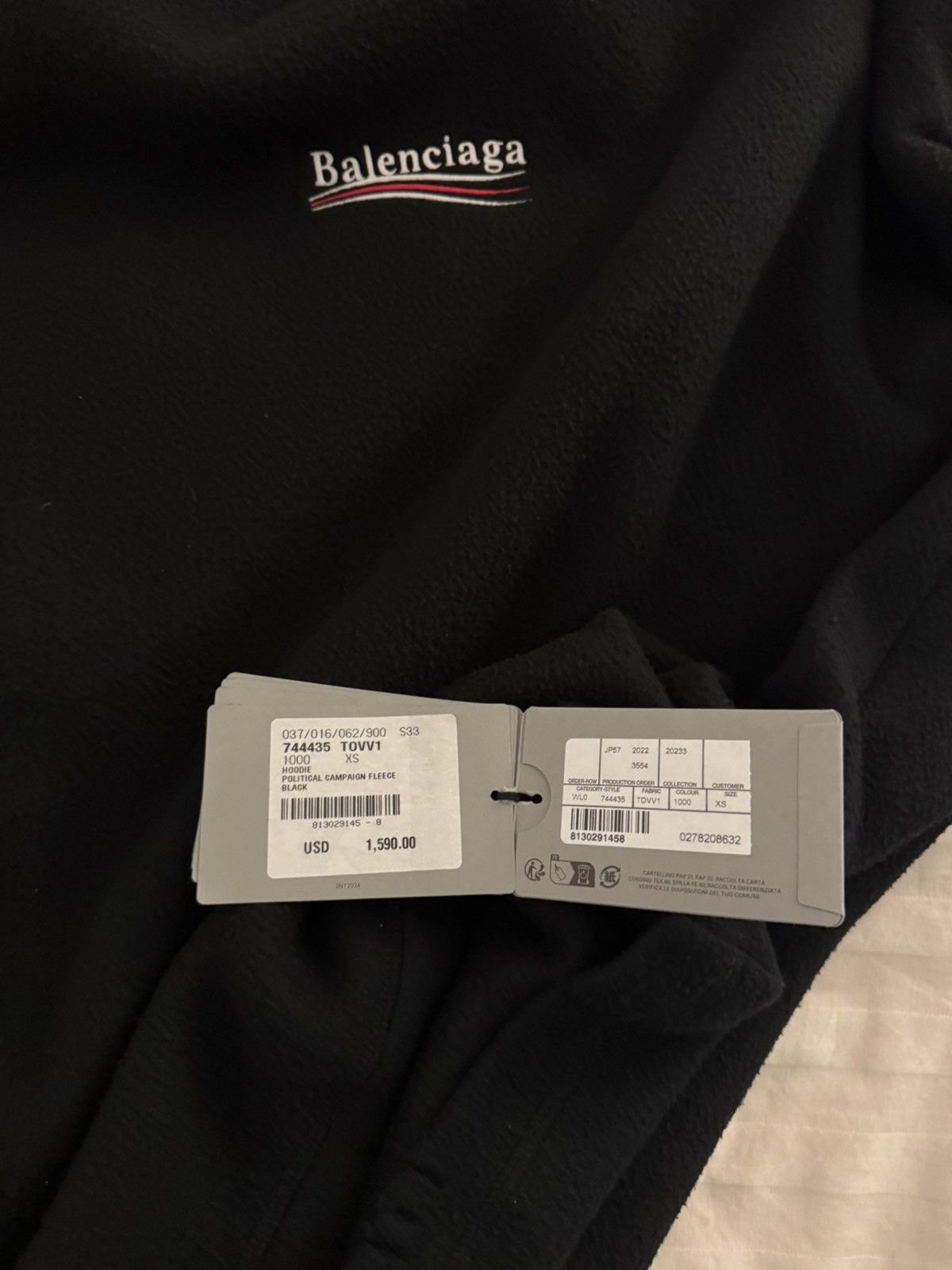 Balenciaga Balenciaga Politcal Campaign fleece hoodie Size US XS / EU 42 / 0 - 5 Thumbnail