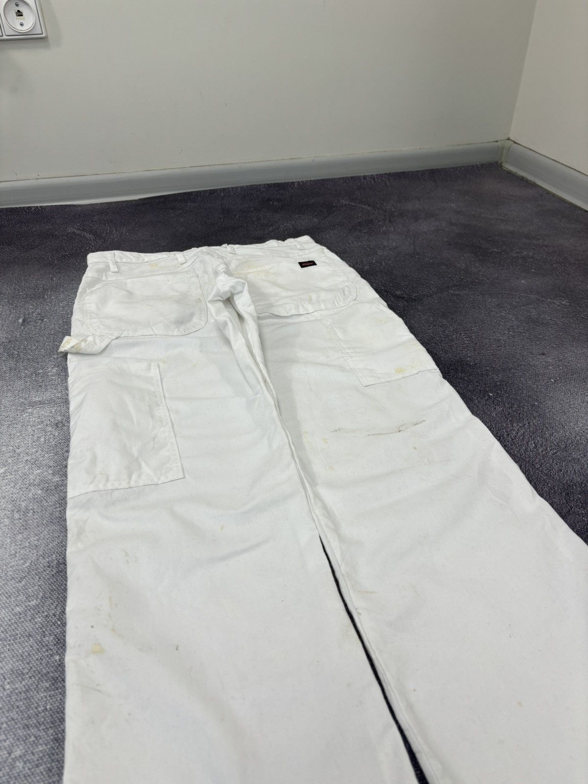 Dickies Vintage Dickies Workwear White Hype Baggy Carpenter Pants Size US 32 / EU 48 - 4 Thumbnail
