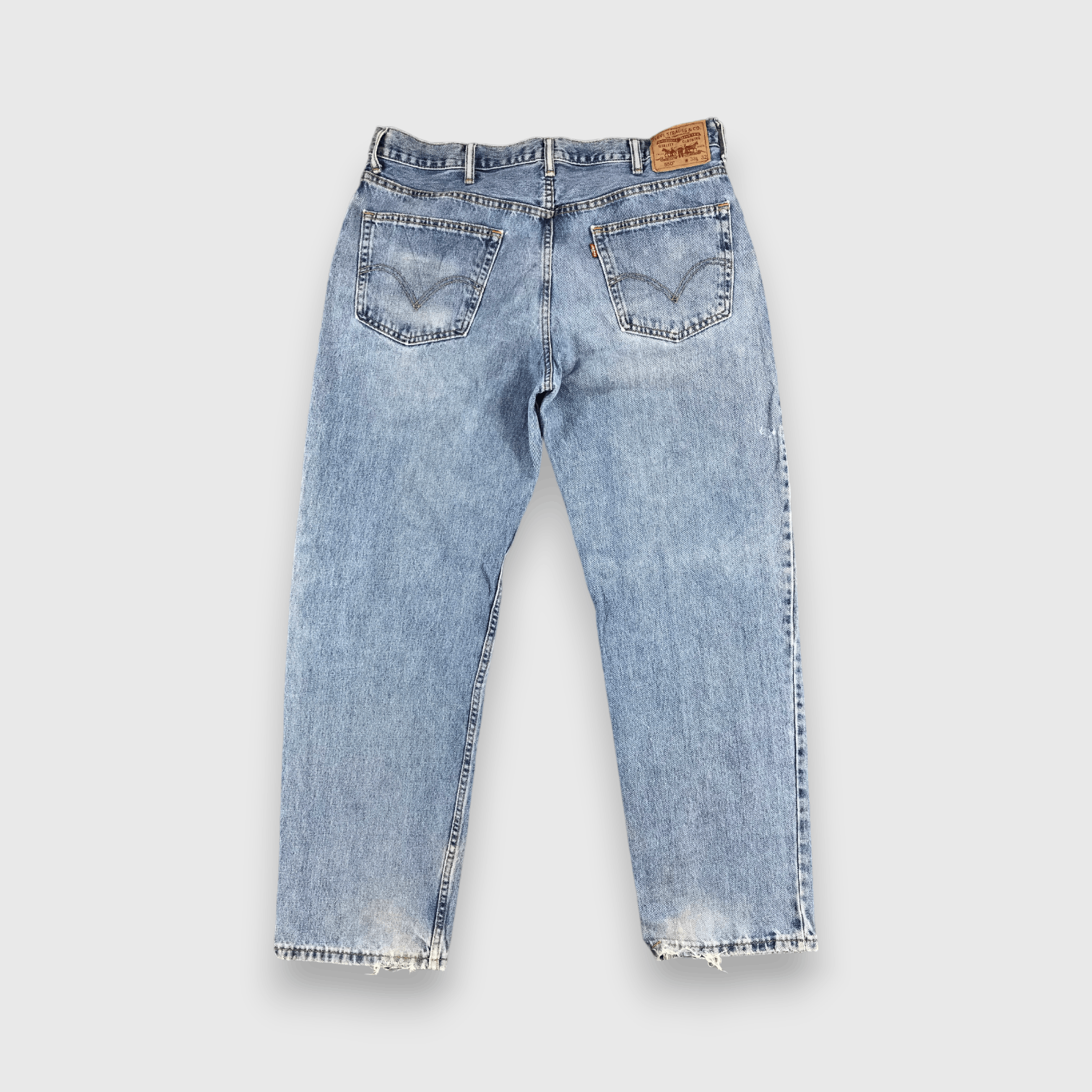Levi's Vintage Levis 550 Jeans Stone Wash Denim-J1069 Size US 38 / EU 54 - 2 Thumbnail