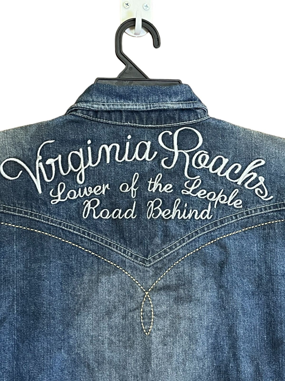 In The Attic SICK🔥IN THE ATTIC VIRGINIA BEACH BUTTON UP DENIM SHIRT Size US M / EU 48-50 / 2 - 7 Thumbnail