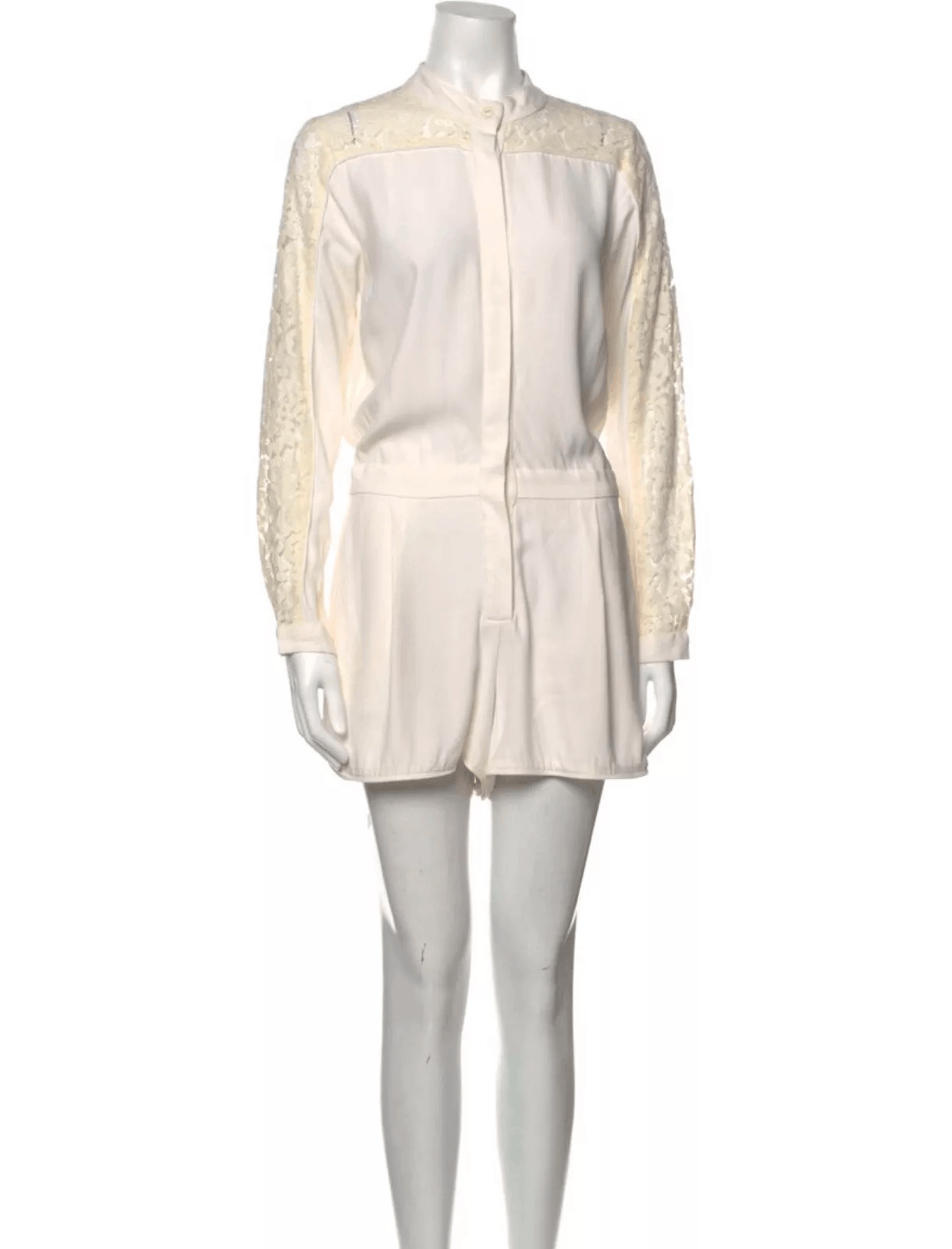Zimmermann Play Suit Mock Neck Romper Size S Small