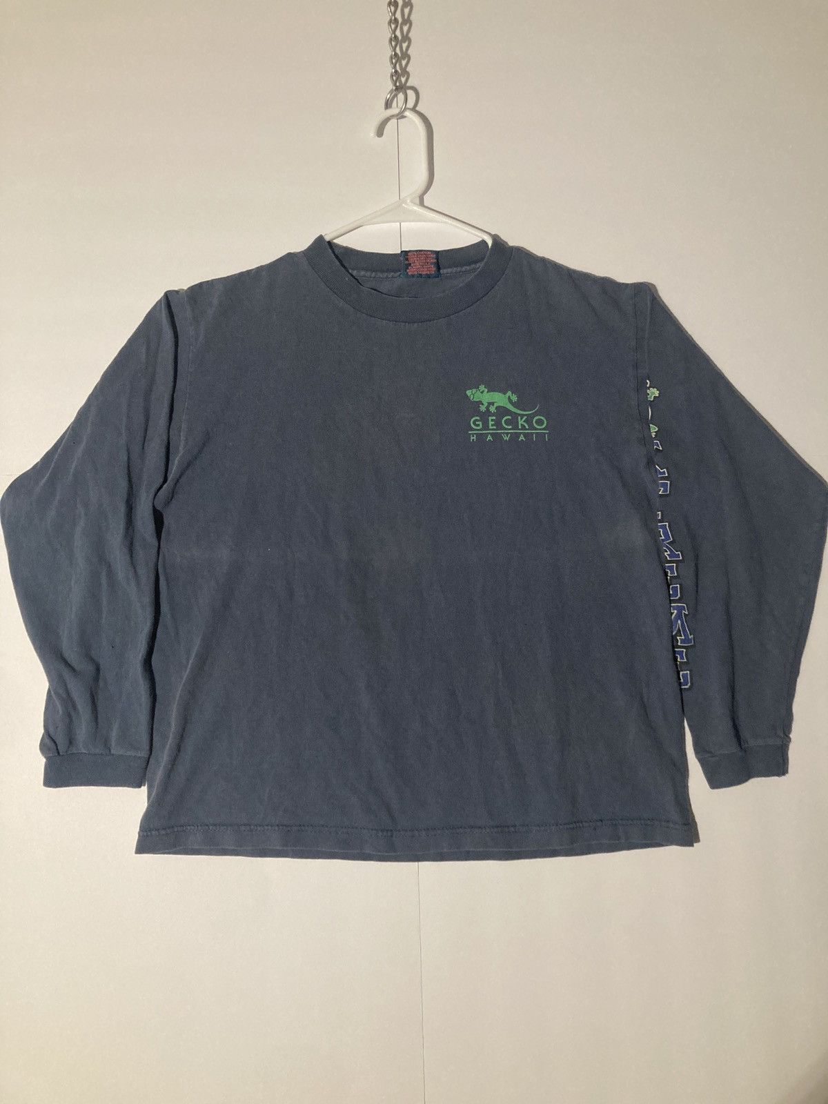 Vintage Vintage Gecko Hawaii Snowboards Longsleeve Size M / US 6-8 / IT 42-44 - 2 Thumbnail