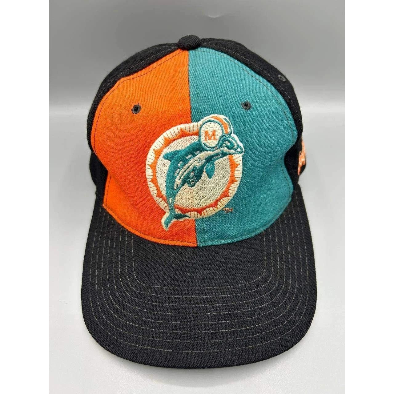 Starter Vintage Miami Dolphins Hat Men Black NFL Snap Back Cap Wool Size ONE SIZE - 1 Thumbnail